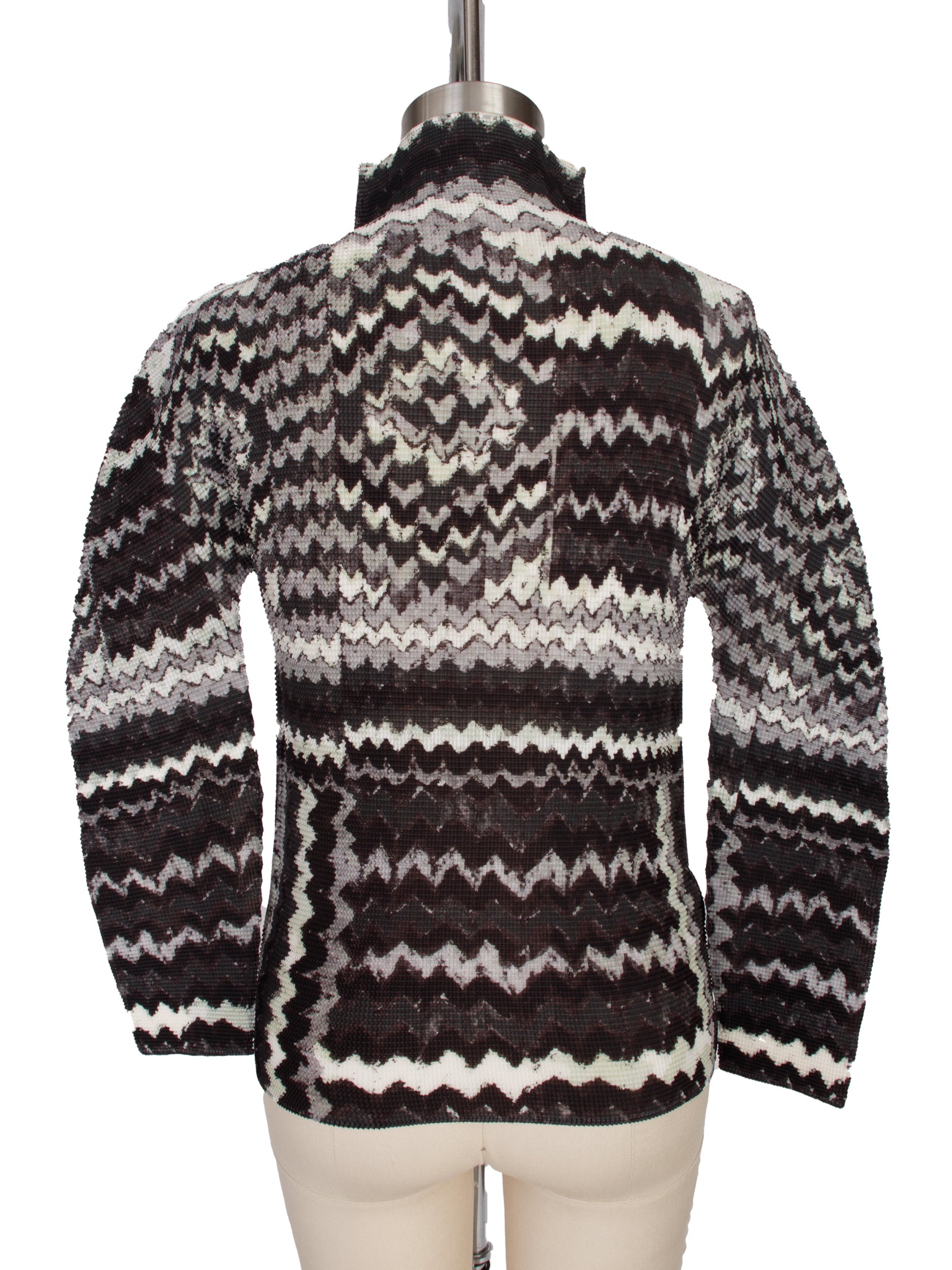 2004 Issey Miyake Me Geometric Cauliflower Plisse Top