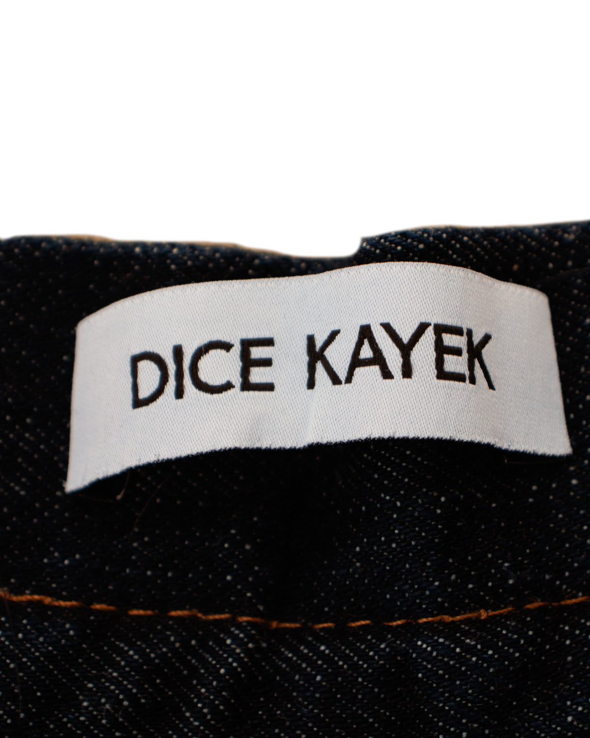 Dice Kayek Distressed Denim Maxi Skirt