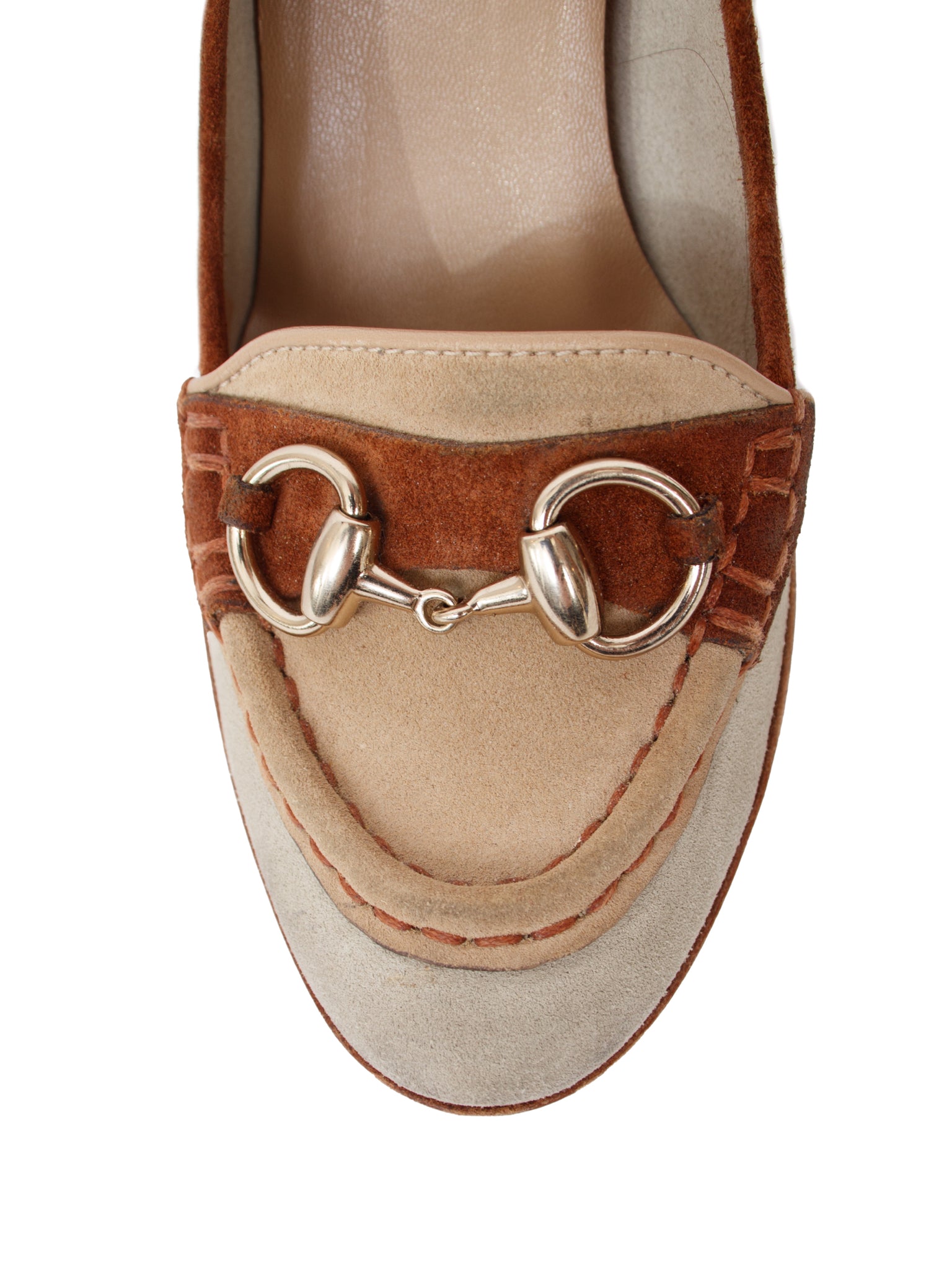 Gucci Suede Horsebit Pumps