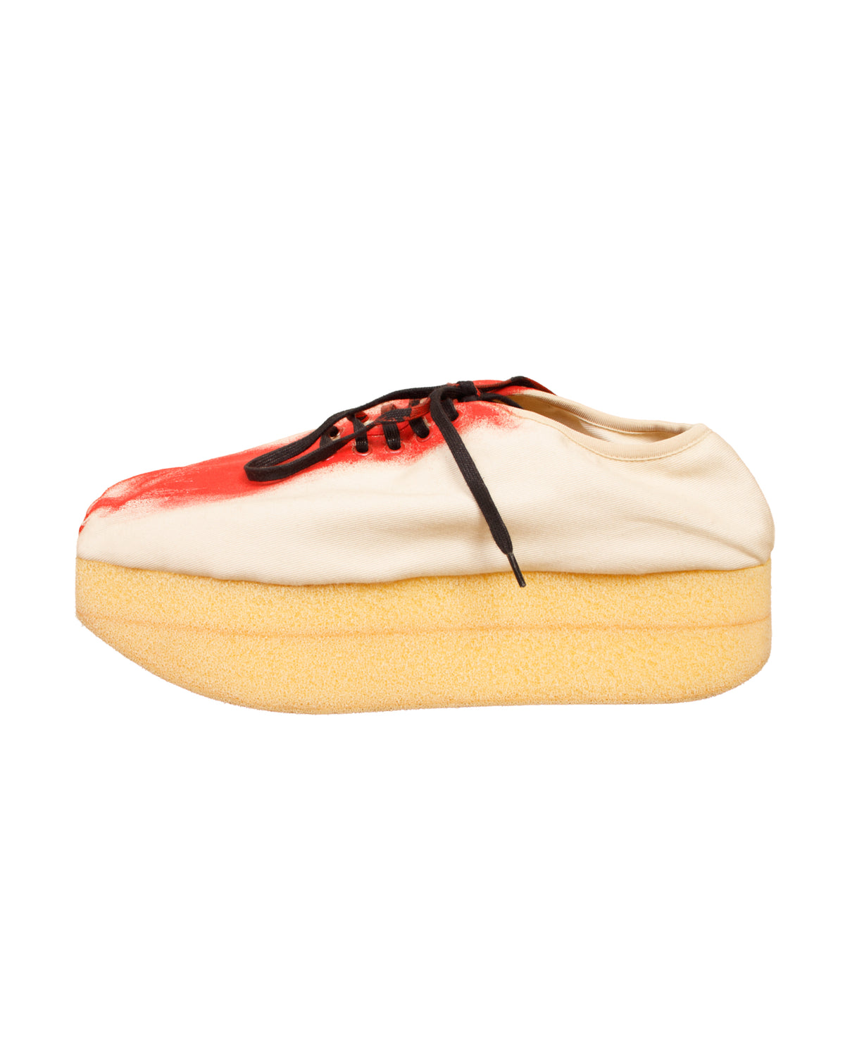 Marni Canvas Painted Platform Sneakers