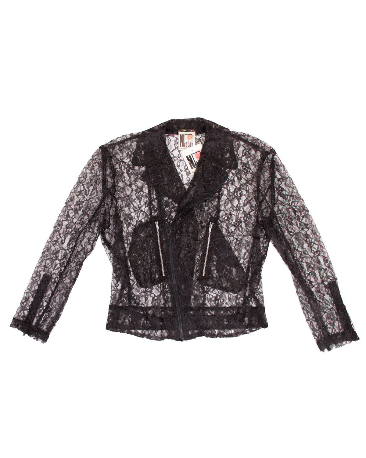 Nobody by Elisabeth Rogiani Lace Moto Jacket