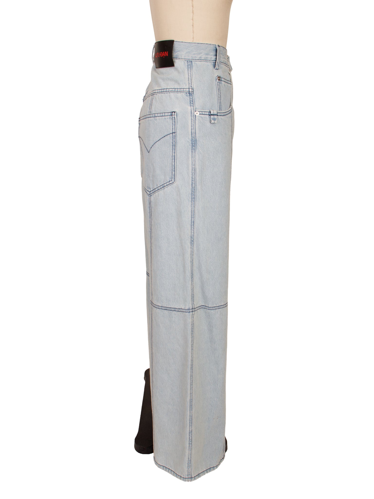 Luu Dan Lightwash Wide Leg Jeans
