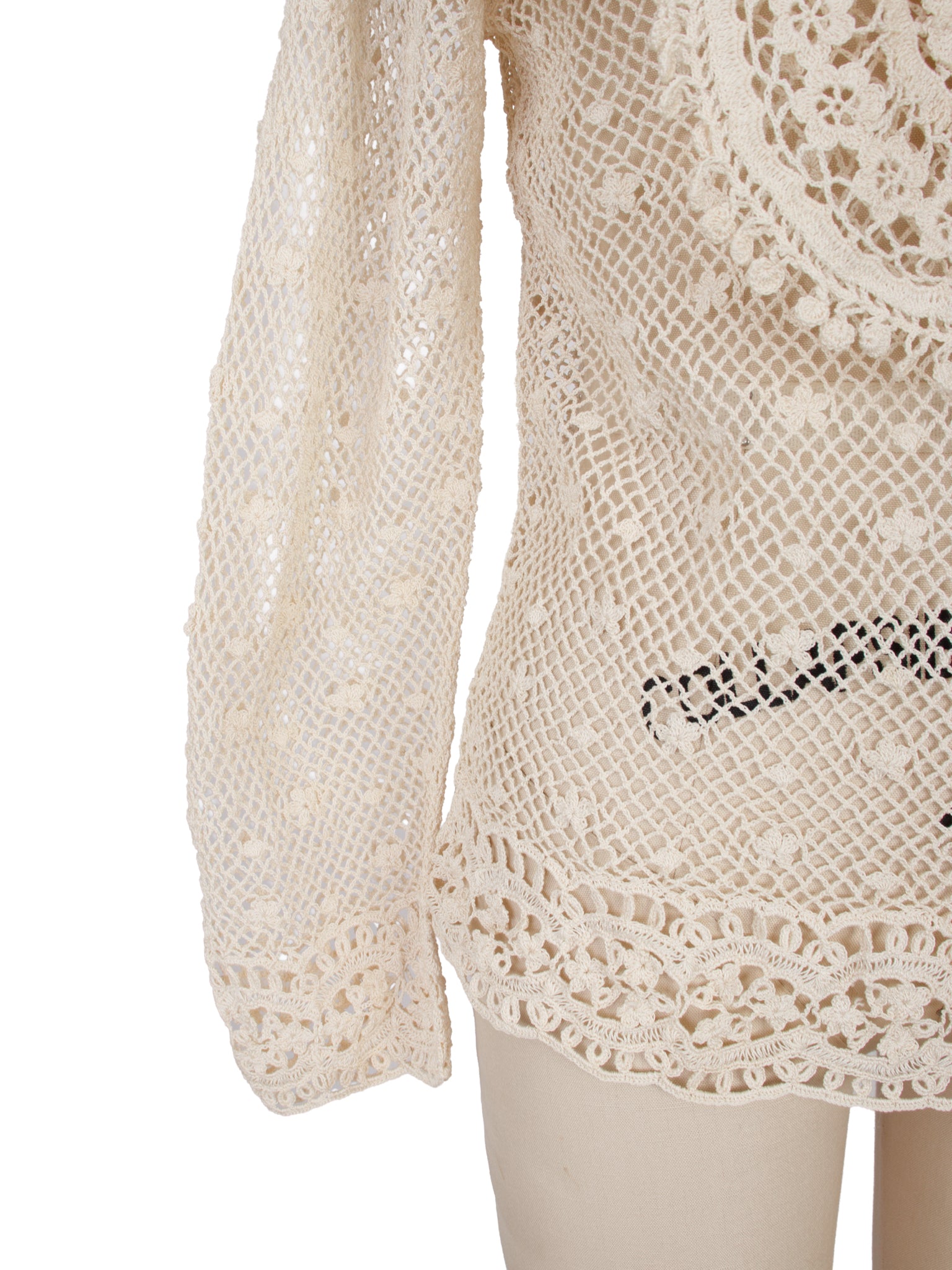 Lim's Cotton Floral Crochet Top