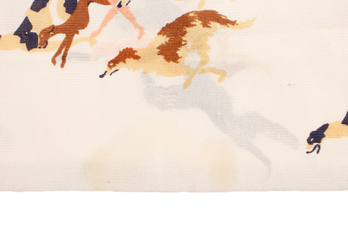 1970s Novelty Dog Print Maxi Dress