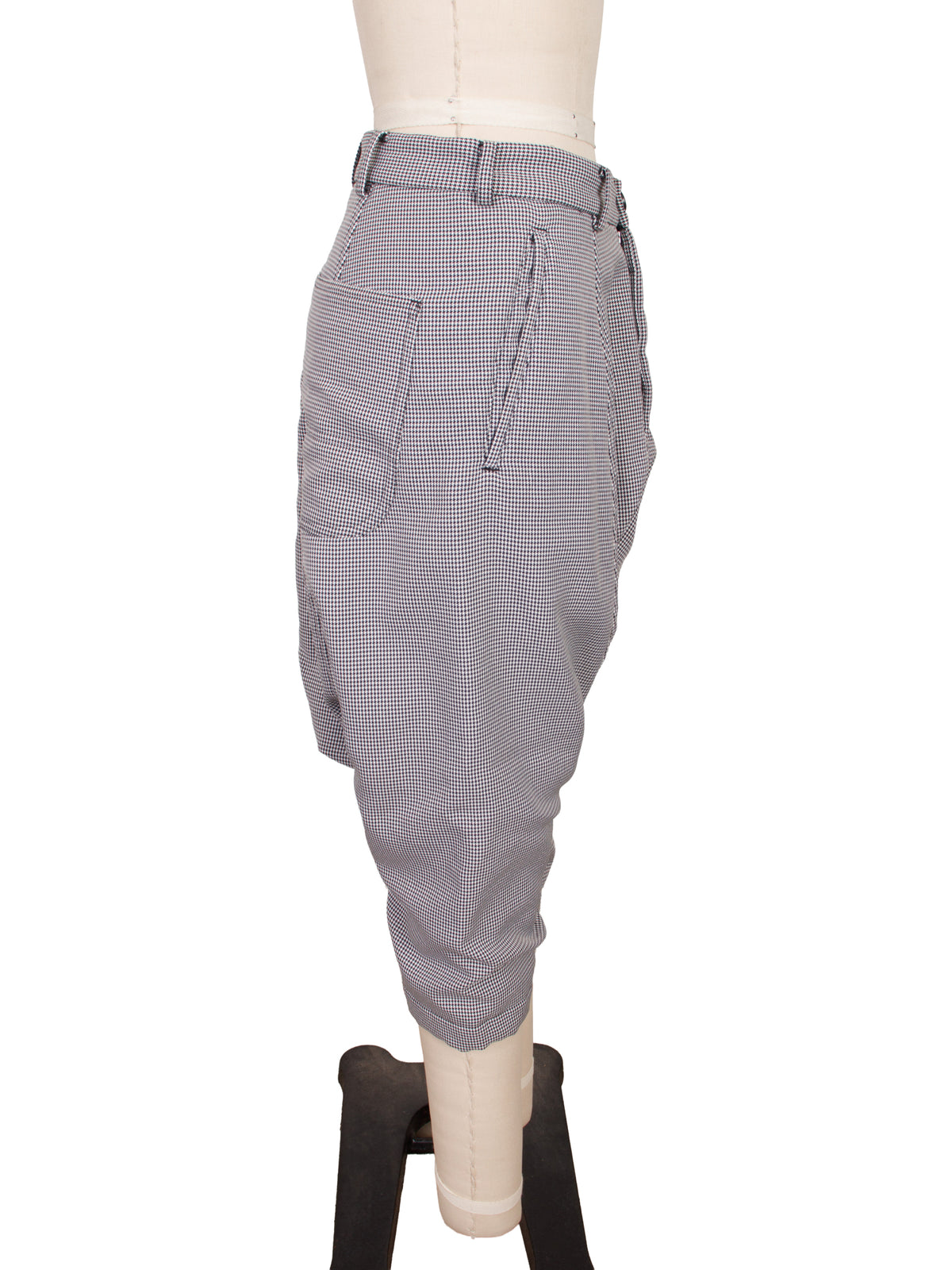 Comme des Garcons GIRL Houndstooth Drop Crotch Pants