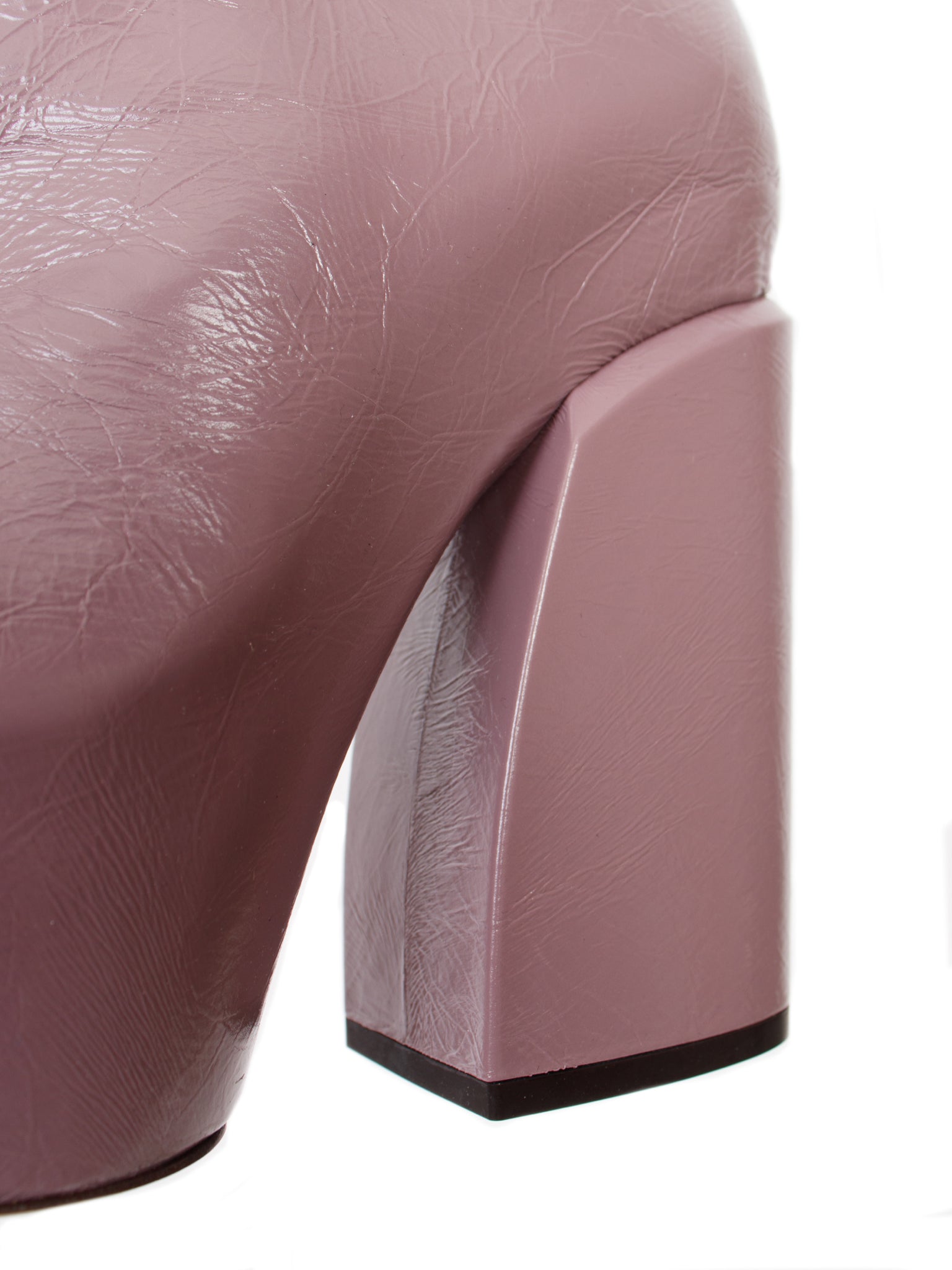 Dries Van Noten Patent Leather Platform Boots  (39.5)