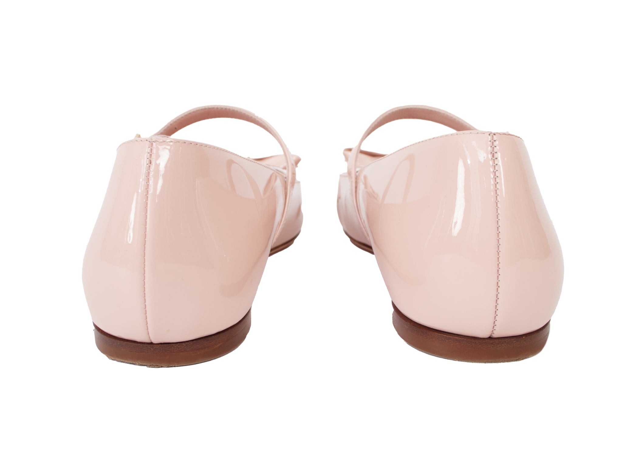 Valentino Romance Bow Patent Leather Mary Jane Flats