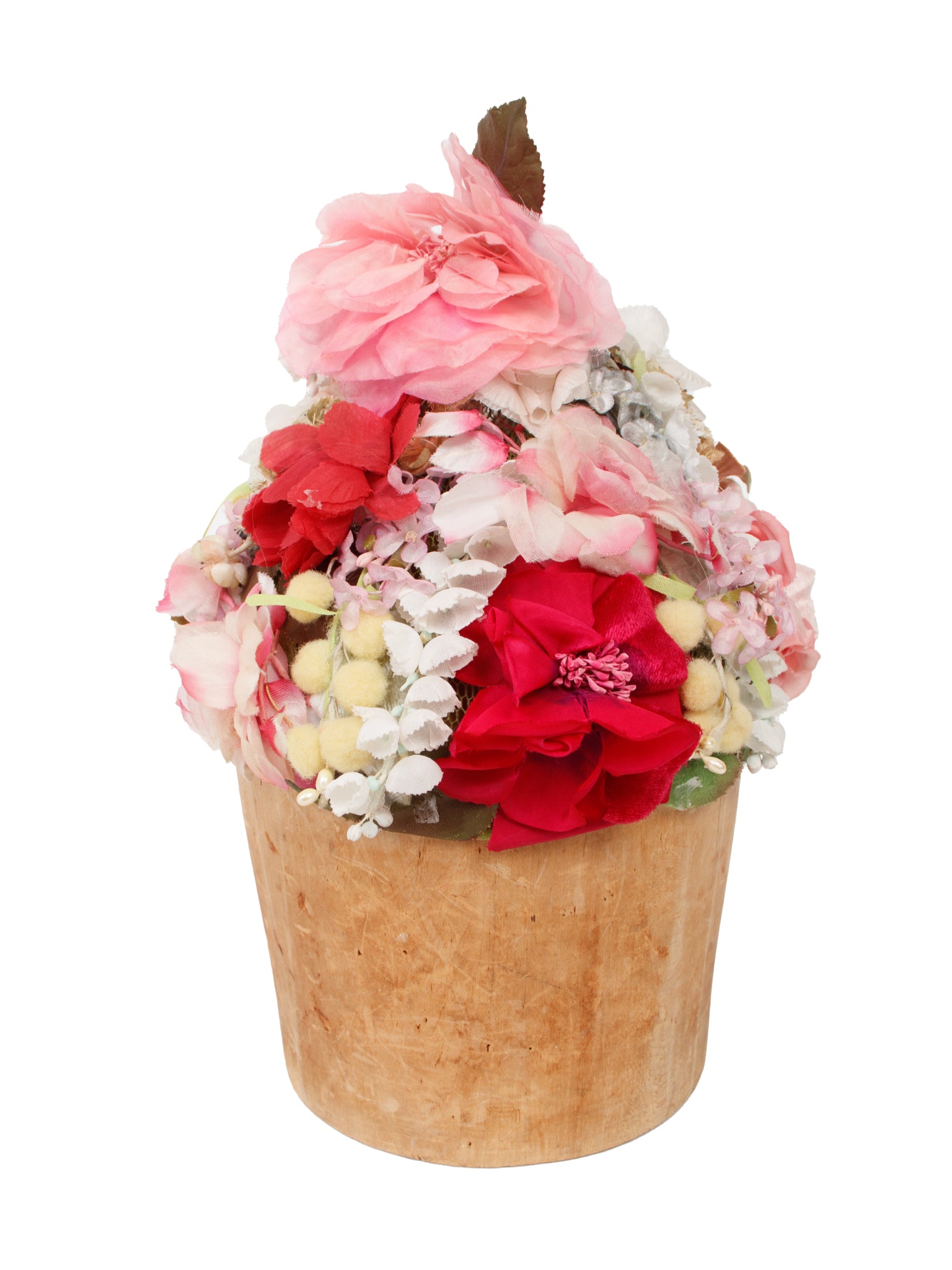 1960s Millinery Salon Lit Brothers Floral Toque Hat