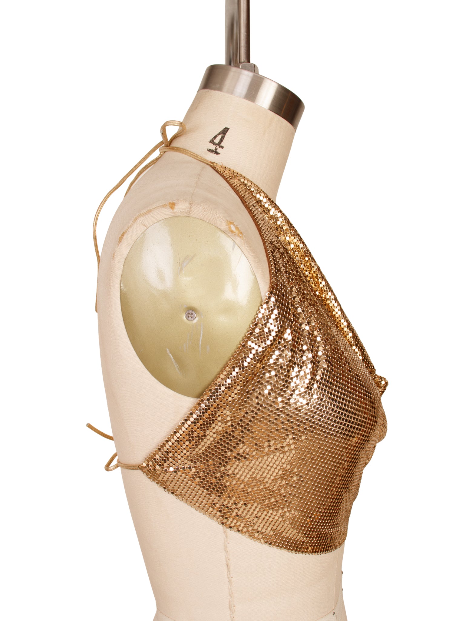 Whiting & Davis Chaimail Halter Top