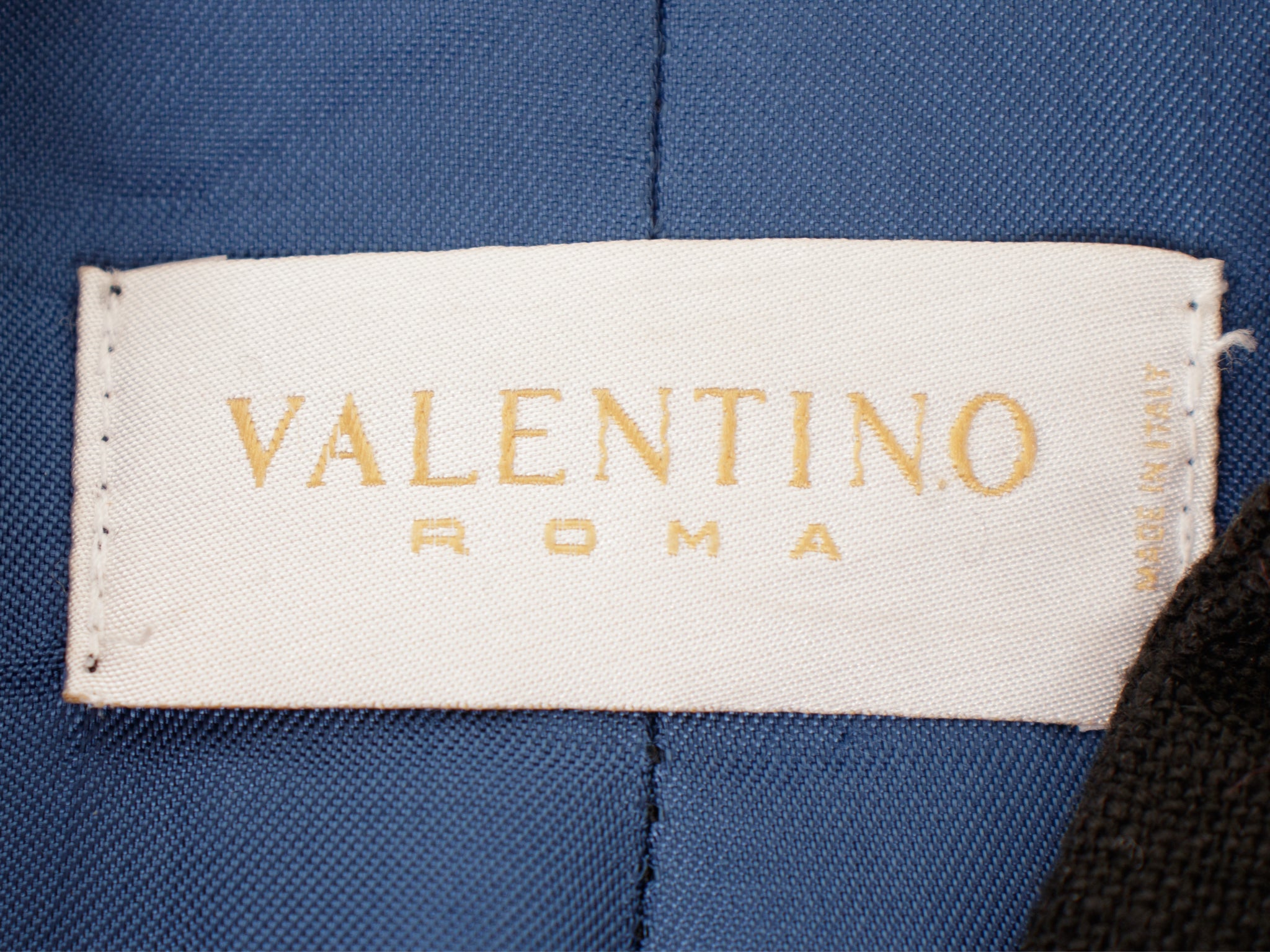 Valentino Linen Swirl Applique Coat