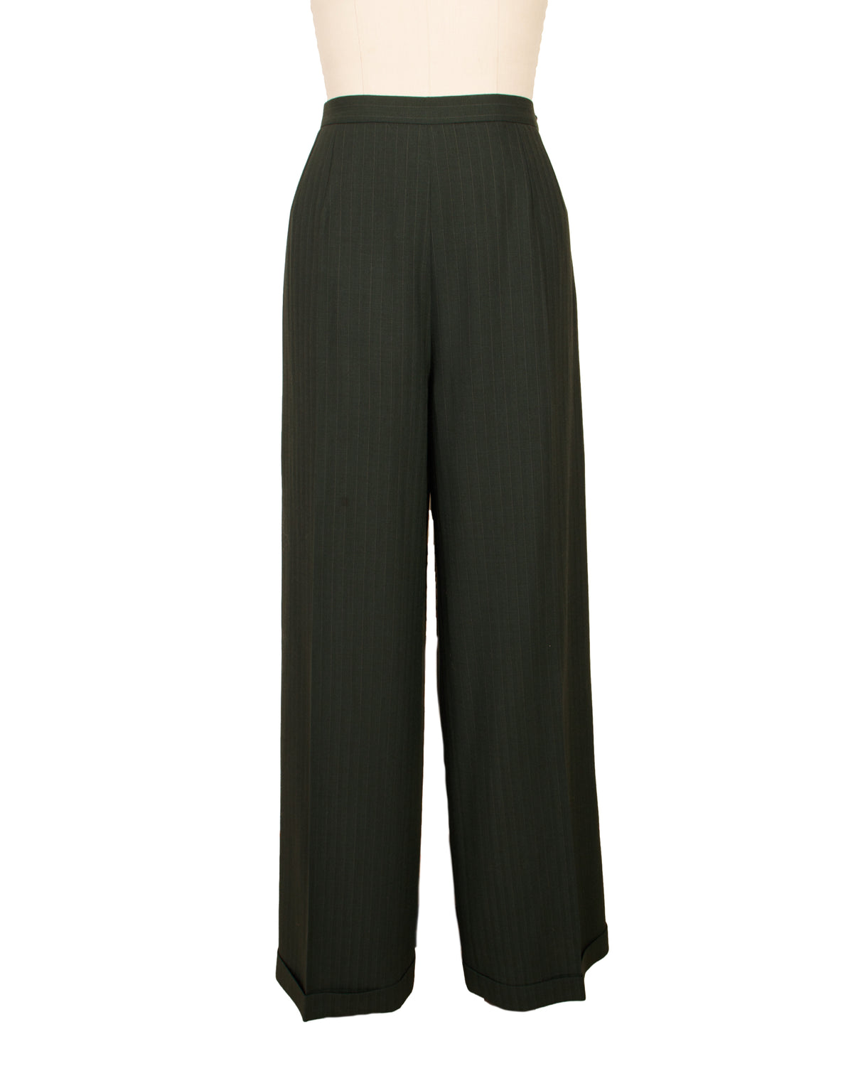 Karl Lagerfeld Wool Pinstripe Three-Piece Pantsuit