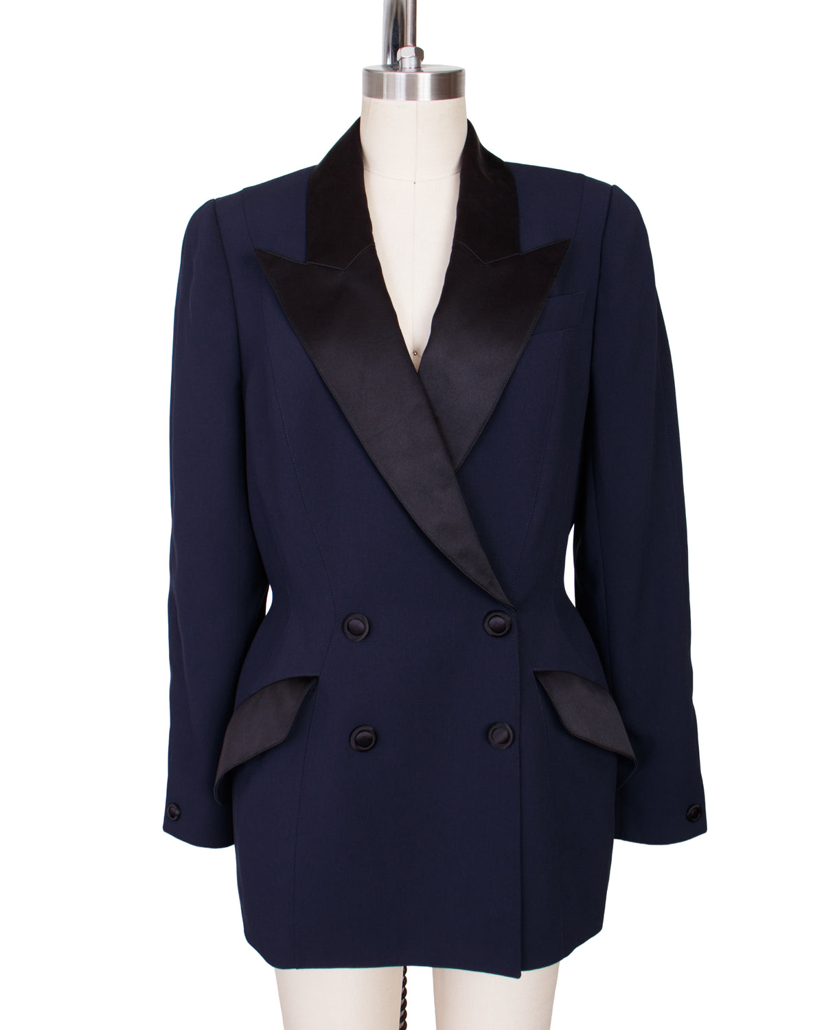 Thierry Mugler Double-Breasted Tuxedo Blazer