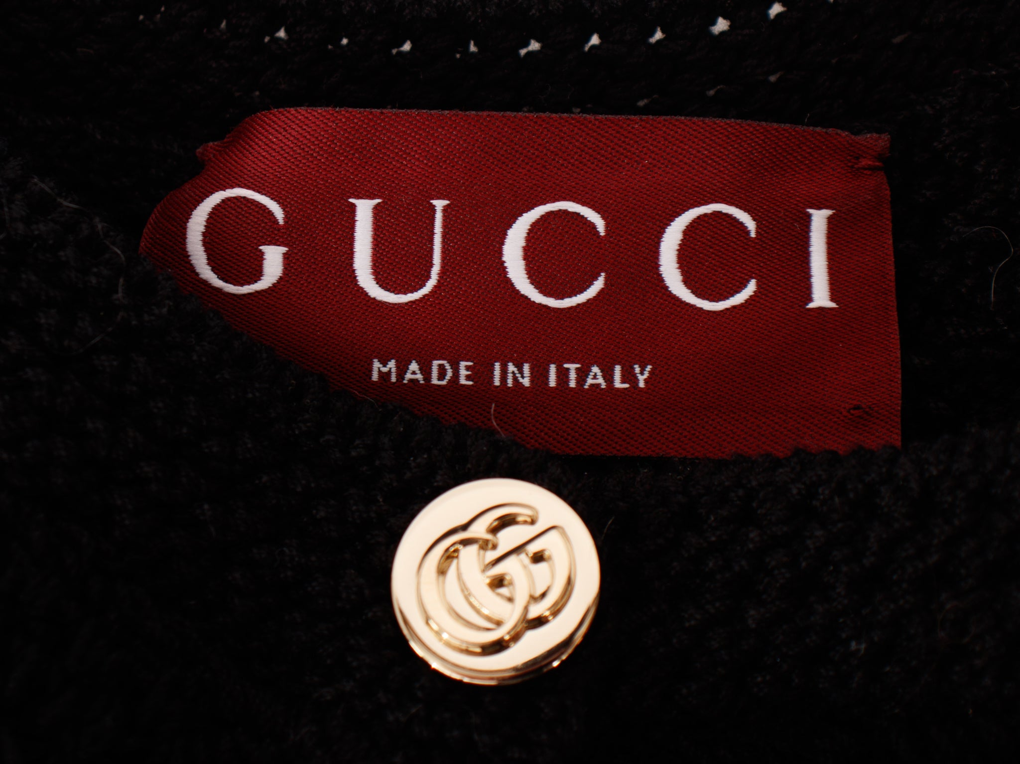 Gucci Cotton Knit GG Button Mini Dress*