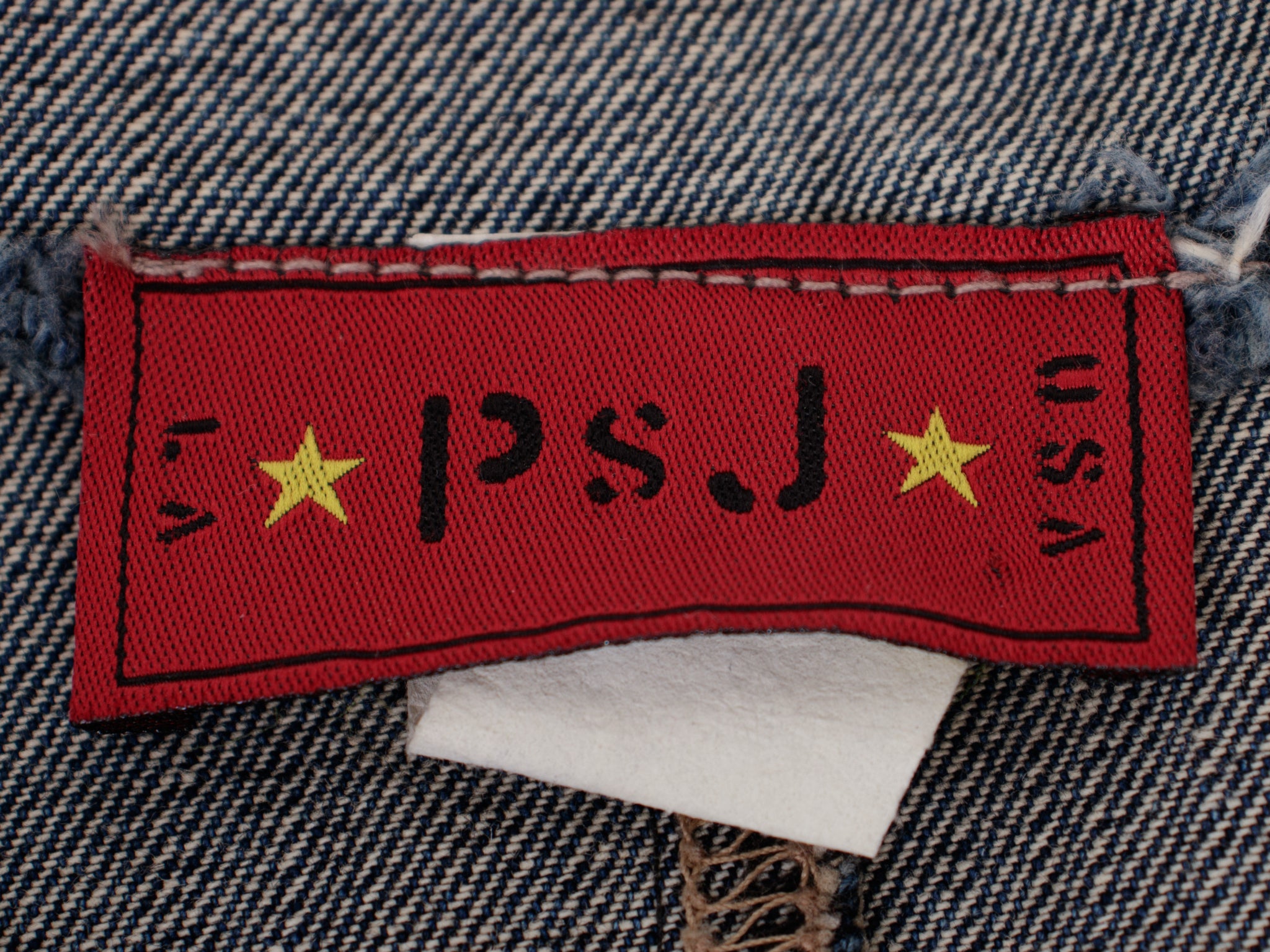 PSJ Raw-Edge Denim Dress Coat
