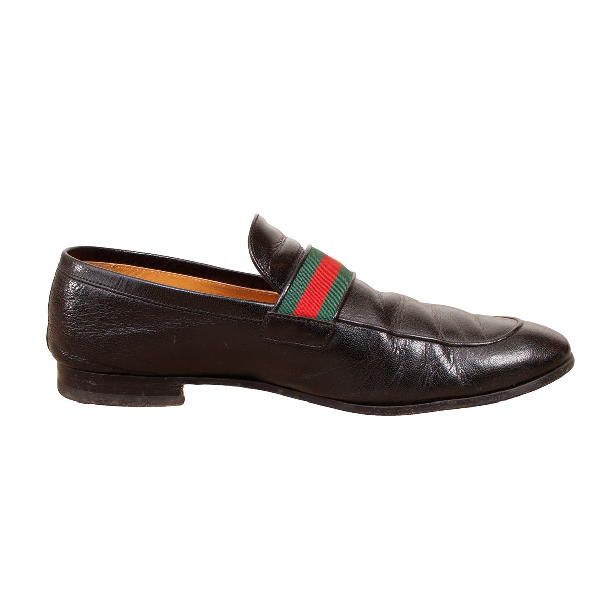 Gucci GG Web Strap Loafers