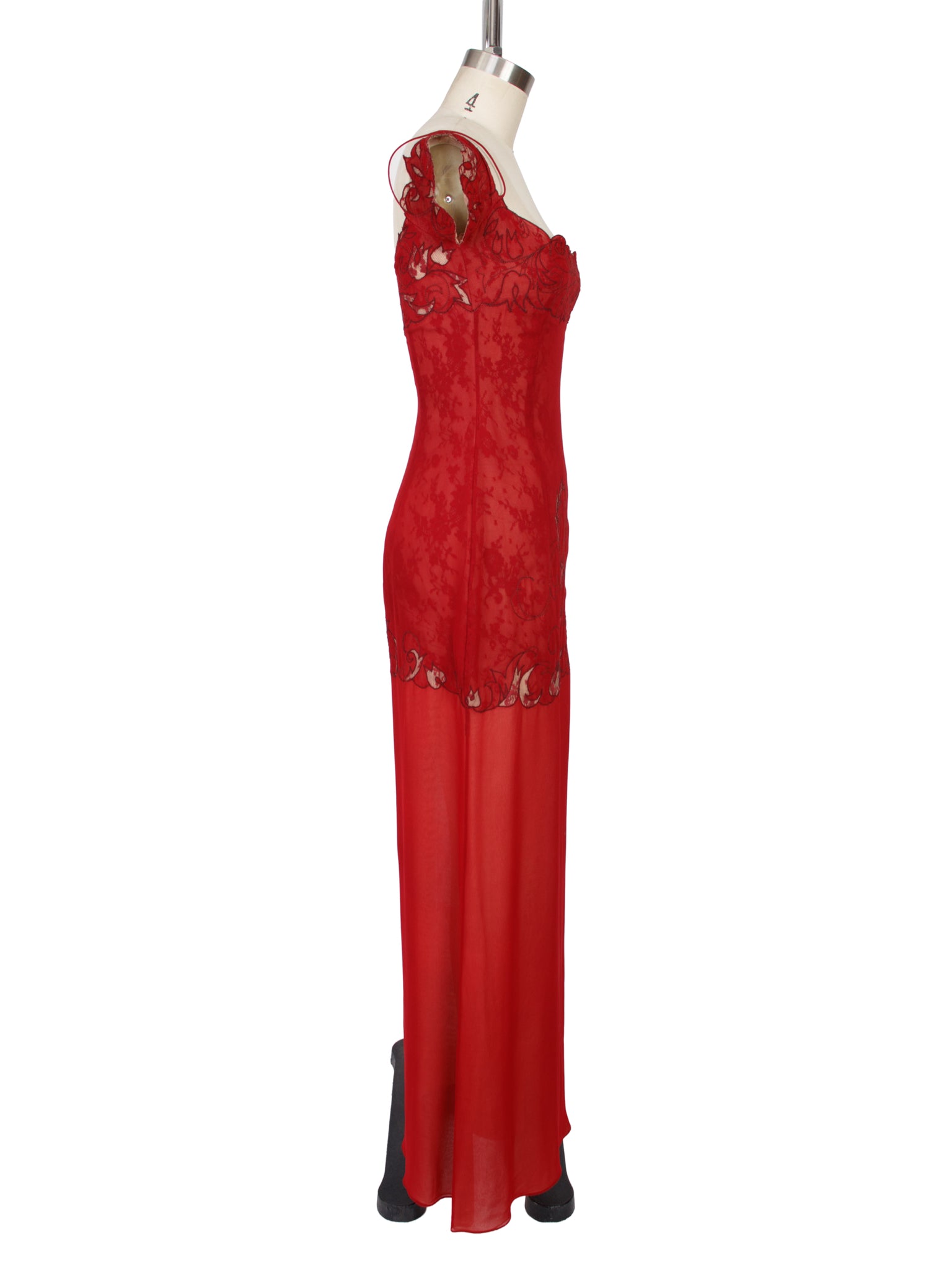 Richard Tyler Couture Silk Lace Dress Set