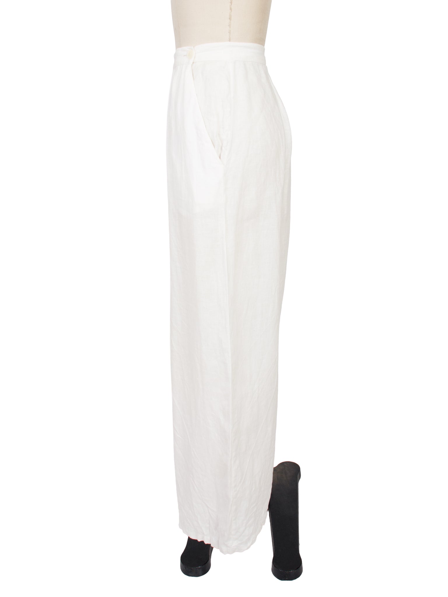 Barney's New York Linen Wide Leg Pants