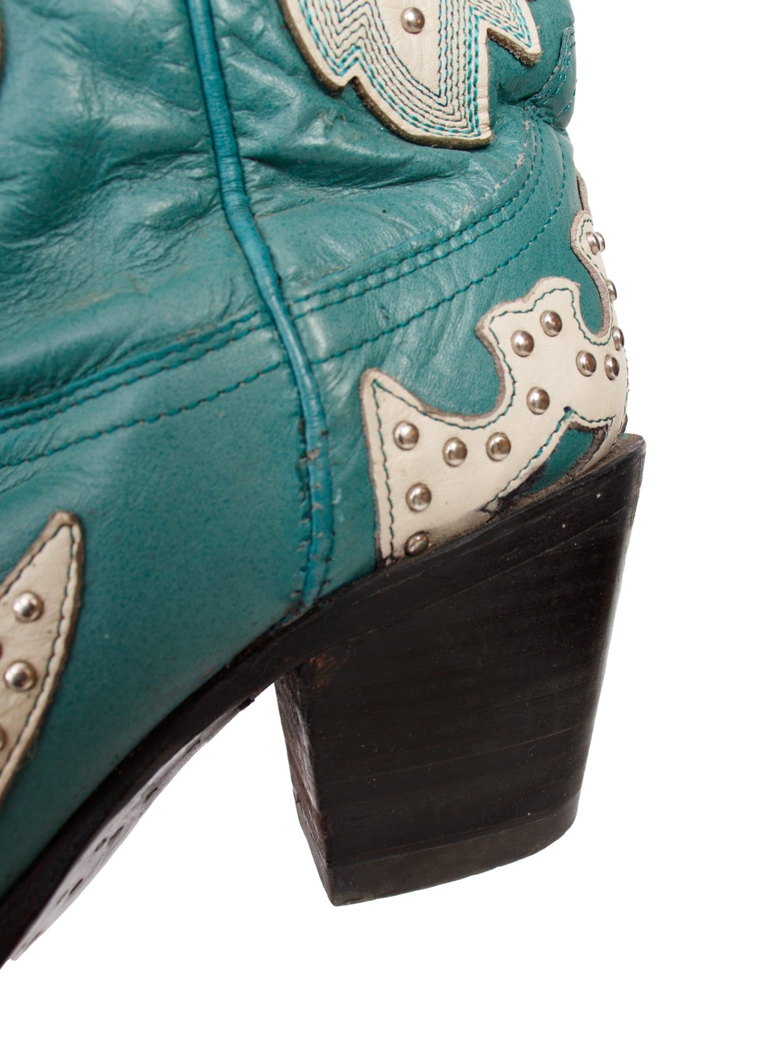 Corral Turquoise Studded Western Boots