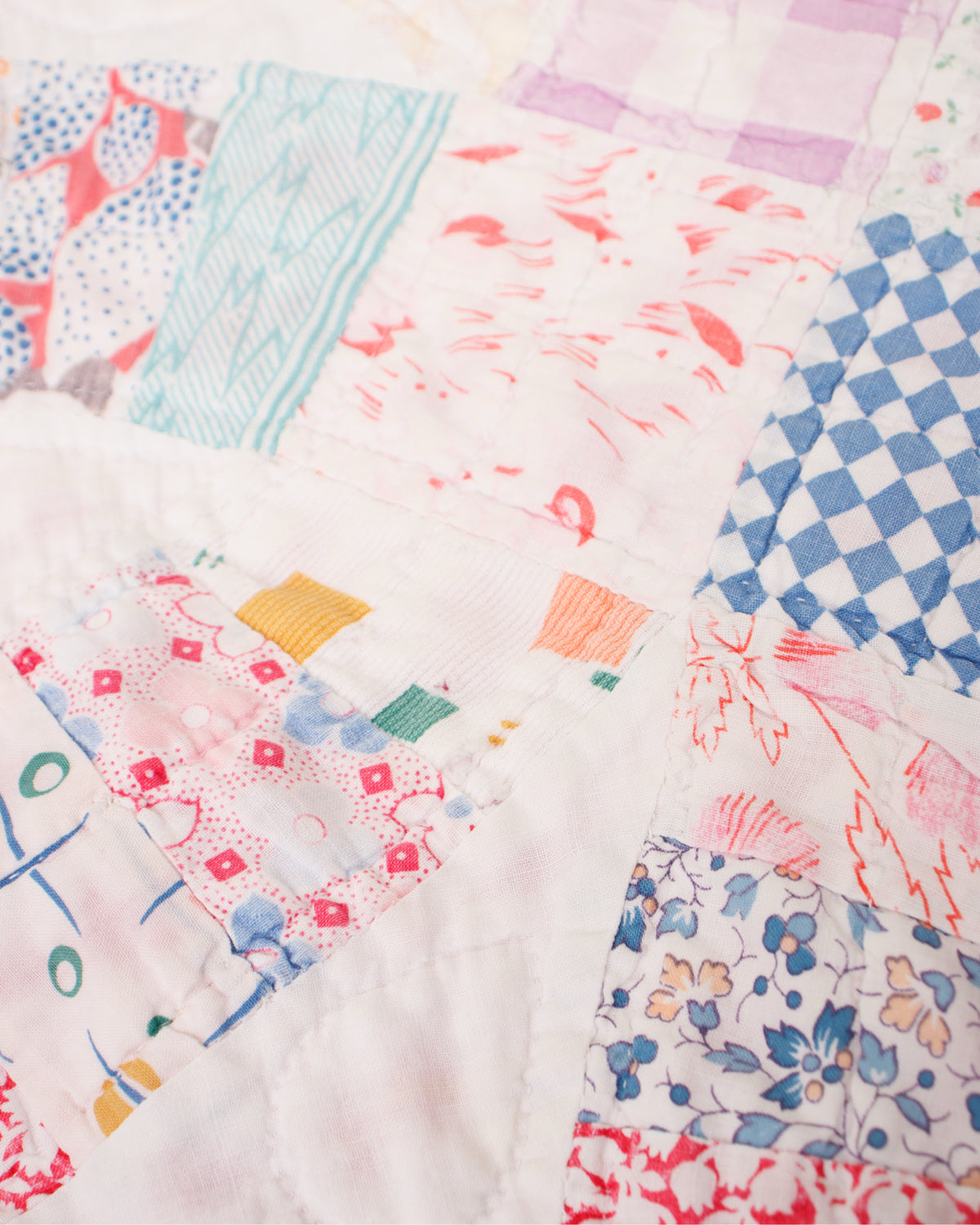 WRN FRSH Quilt Patchwork Distressed Coat