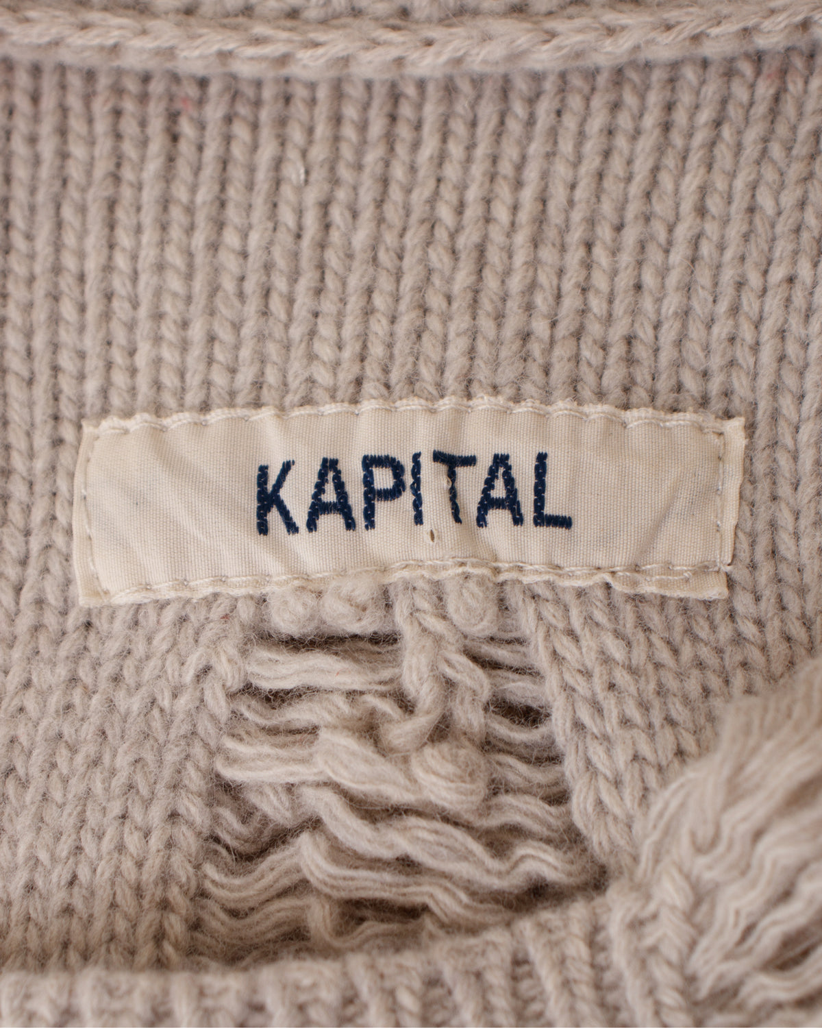 KAPITAL Wool Distressed Sweater
