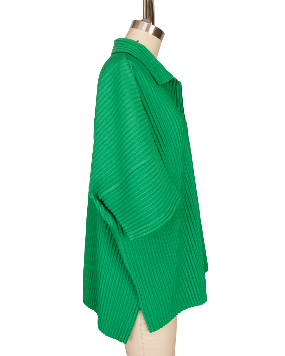 Homme Plisse Pleated Button Up Shirt