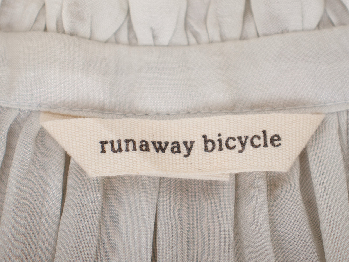 Runaway Bicycle Willow Silk Dress