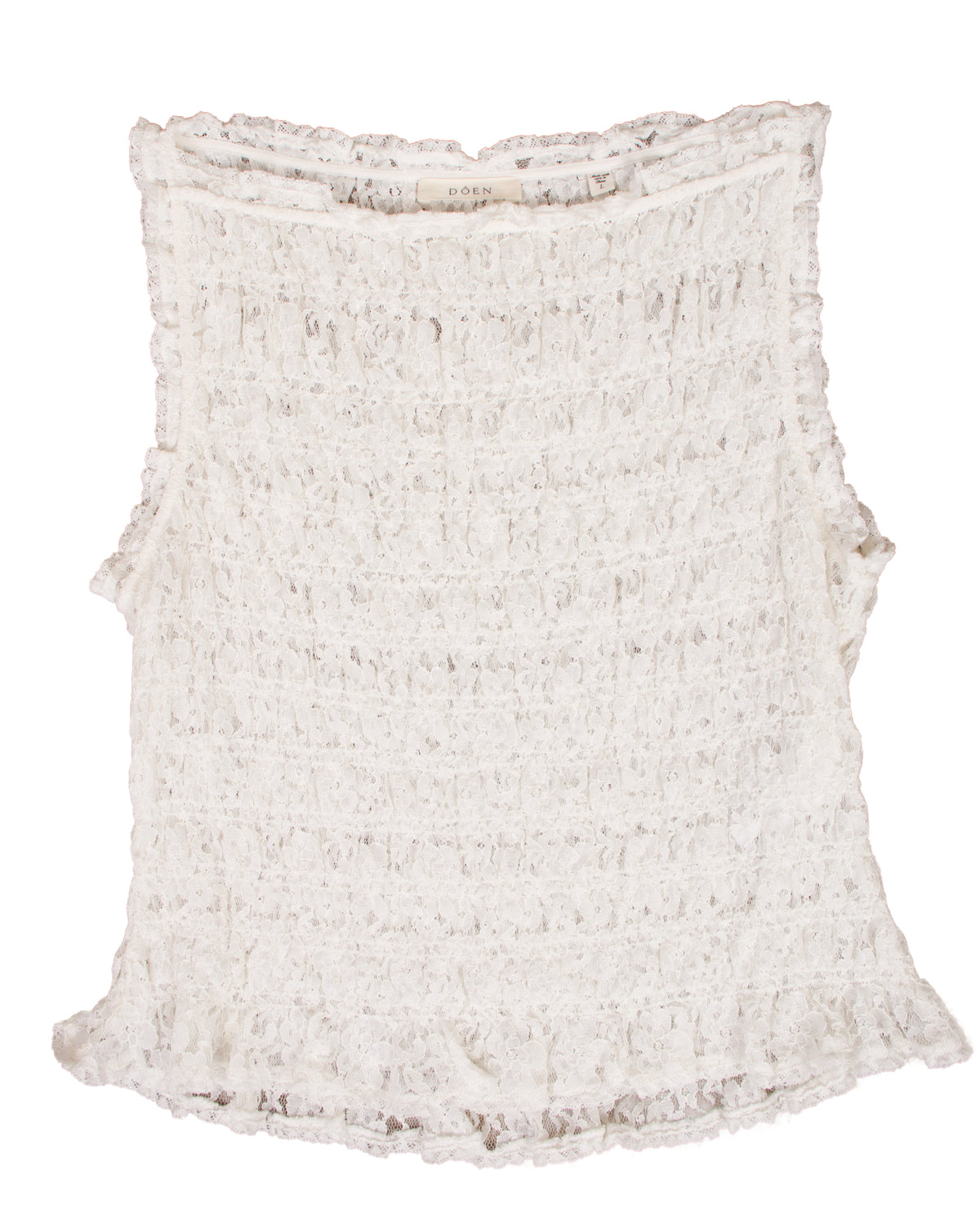 Doen Rosita Lace Smocked Top
