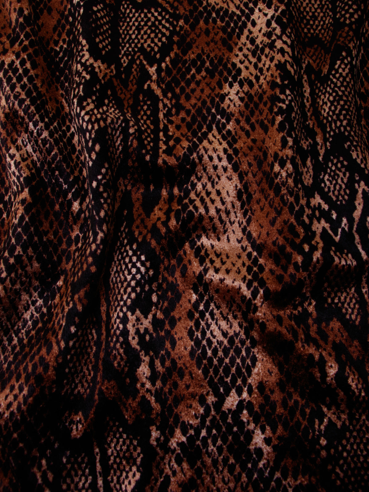 1990s Betsey Johnson Velvet Snakeskin Print Dress