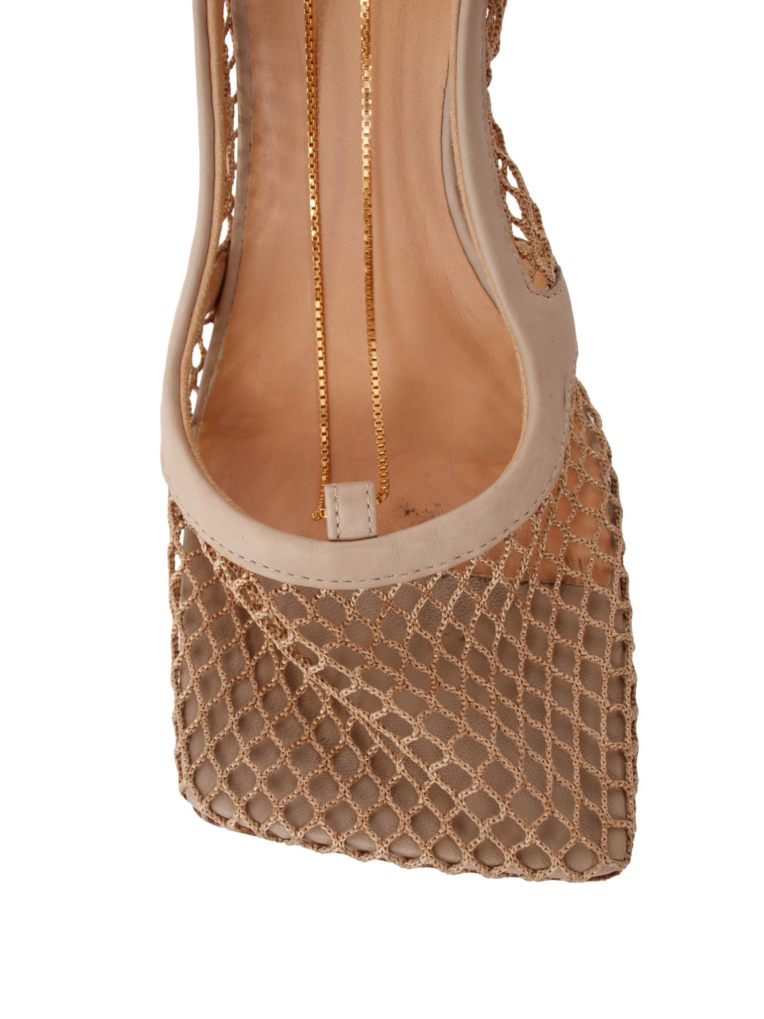 Bottega Veneta Mesh Chain Strap High Heels