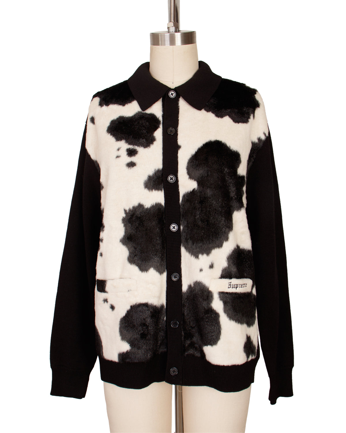 Supreme Faux Cowhide Cardigan