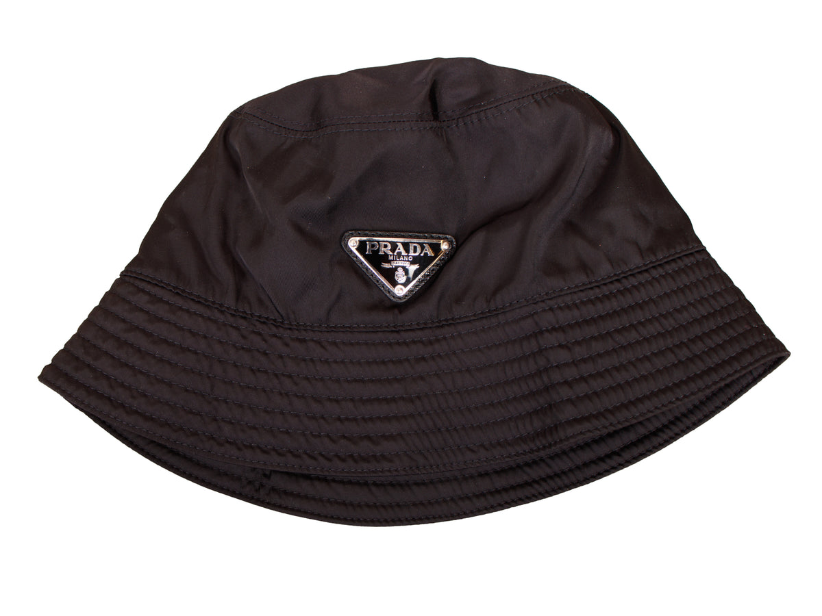 Prada Triangle Logo Bucket Hat*