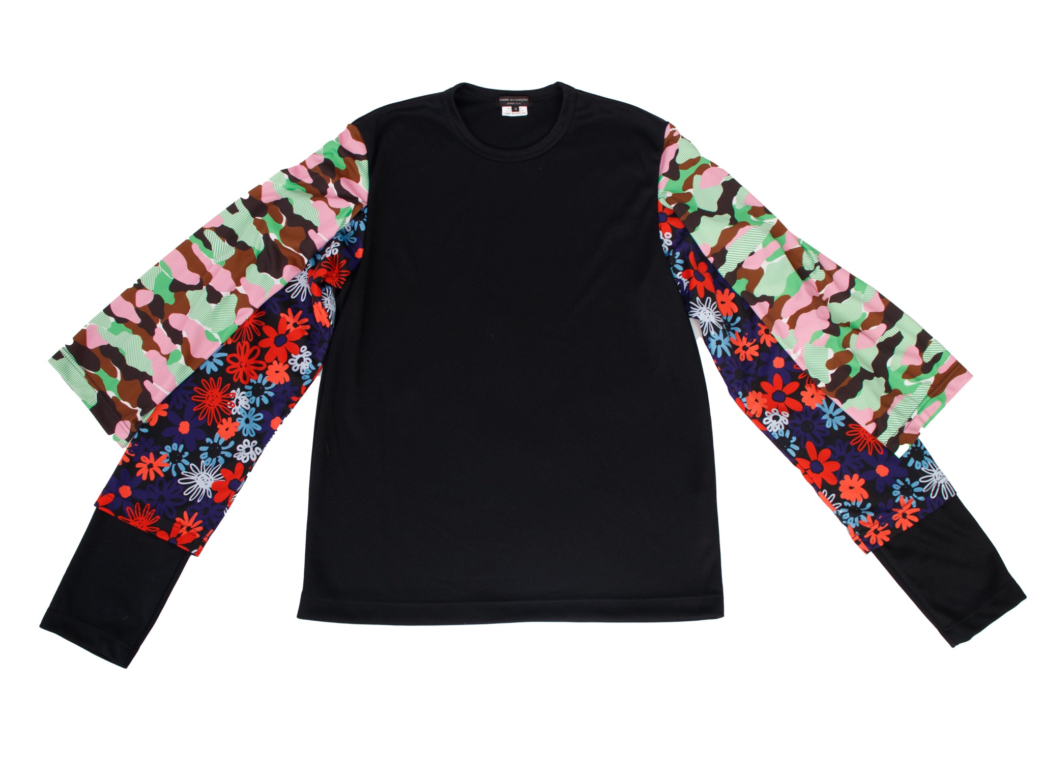 F/W 2020 Comme des Garcons Homme Plus Printed Triple Sleeve Sweatshirt