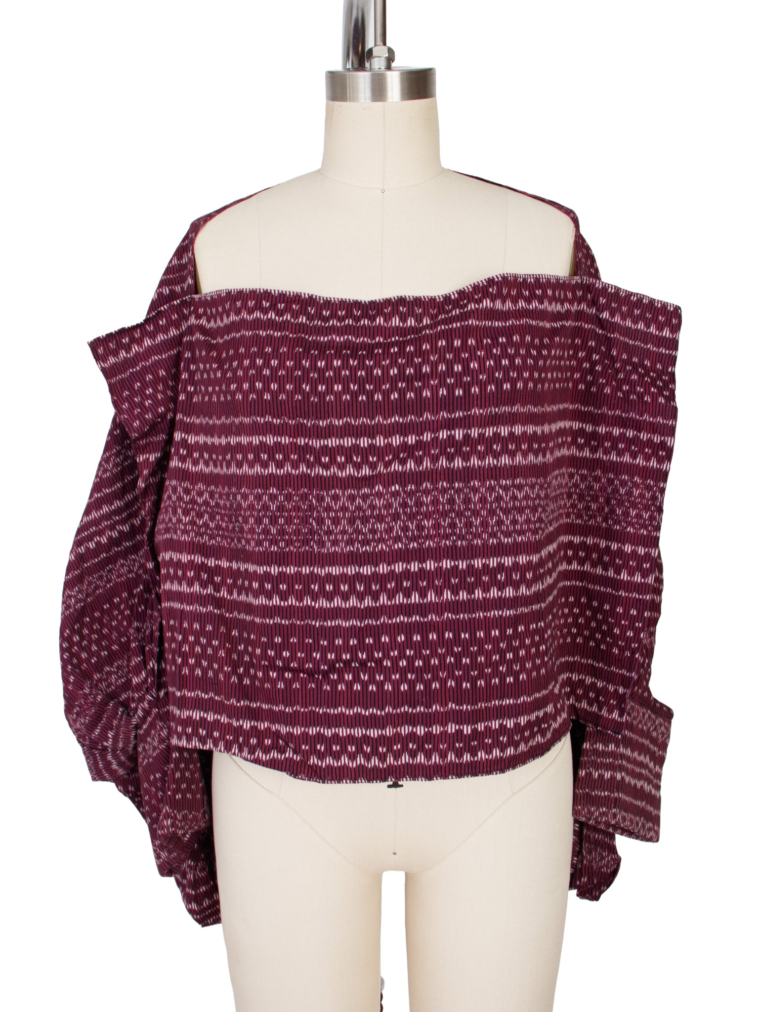 Carla Fernadez Woven Dolman Poncho Top