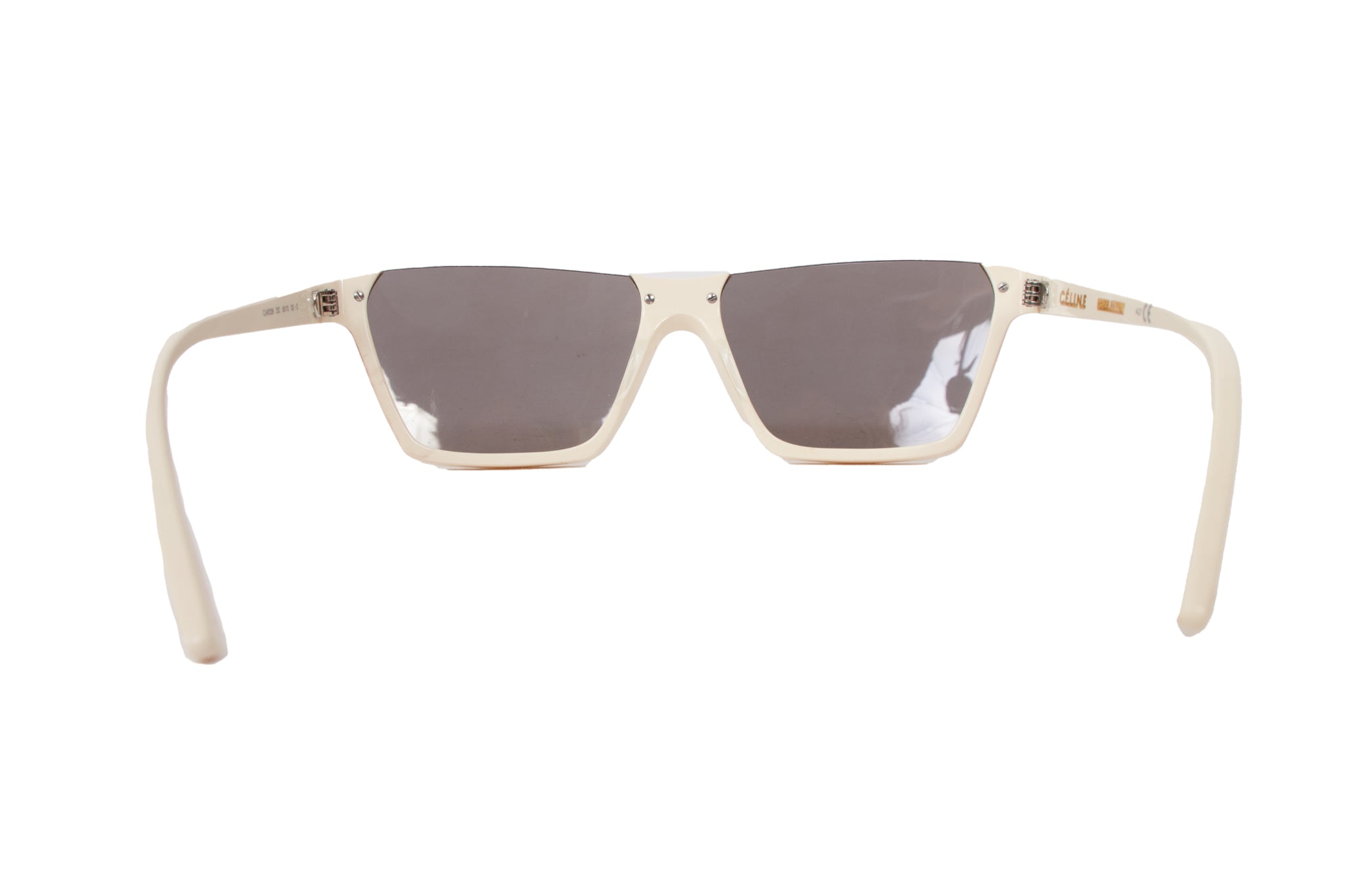 Celine Mirrored Cutoff Rectangle Sunglasses