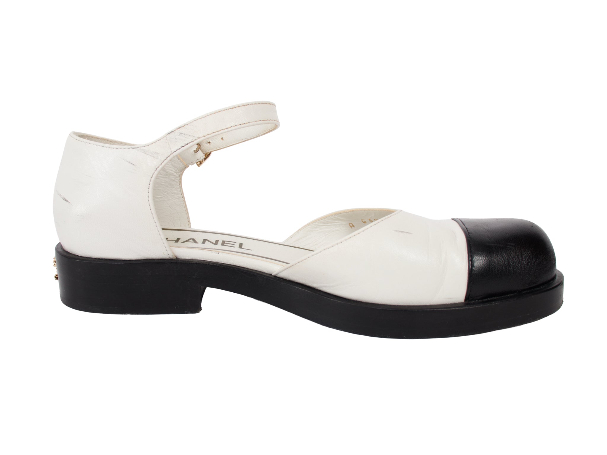 Chanel Interlocking CC Cap Toe Mary Janes