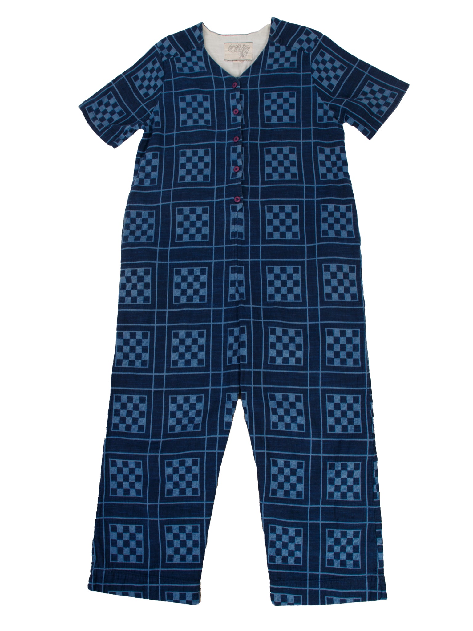Ace & Jig Indigo Checker Jumpsuit