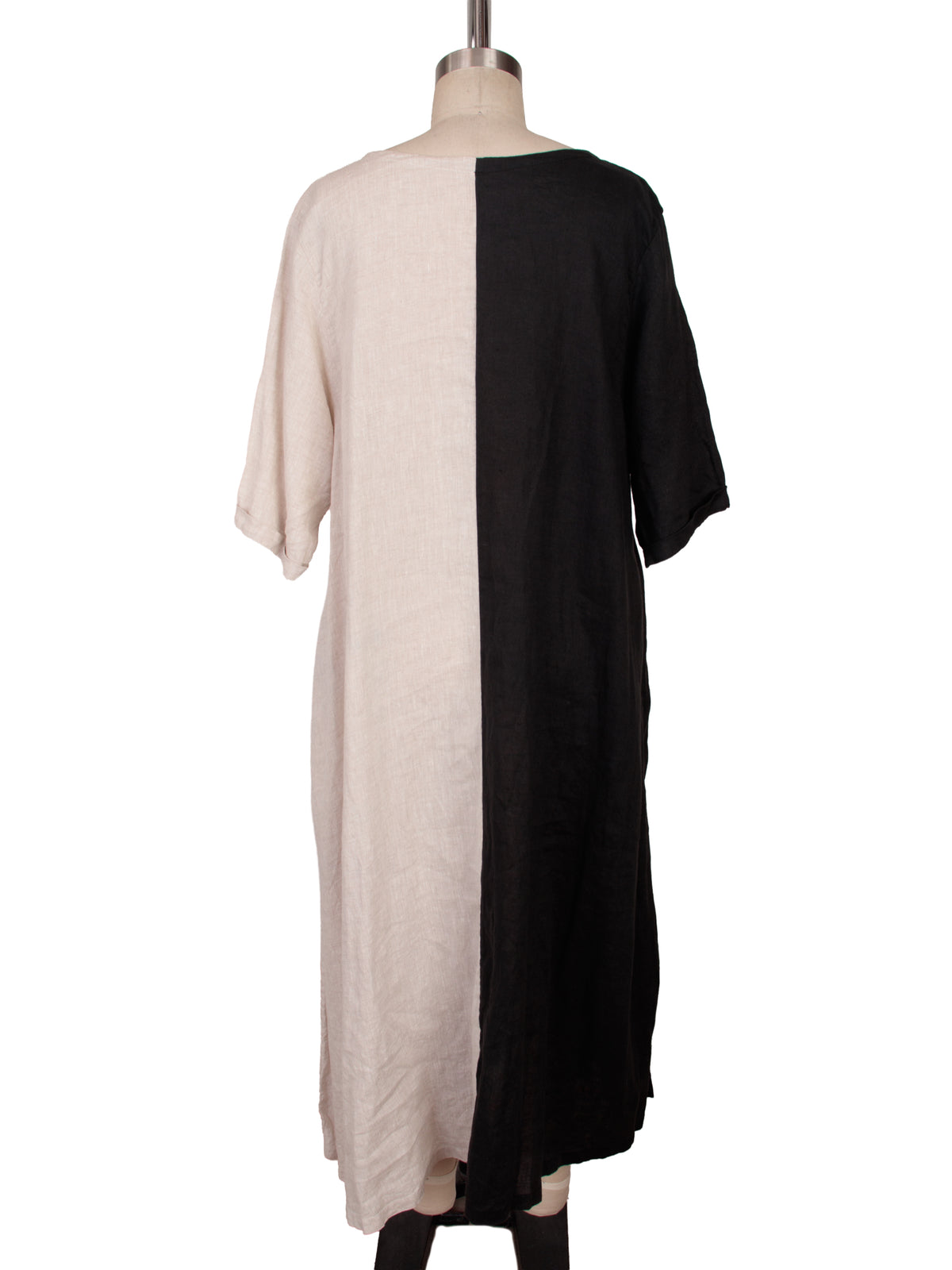 Glasnost Solstice Linen Color Block Tent Dress