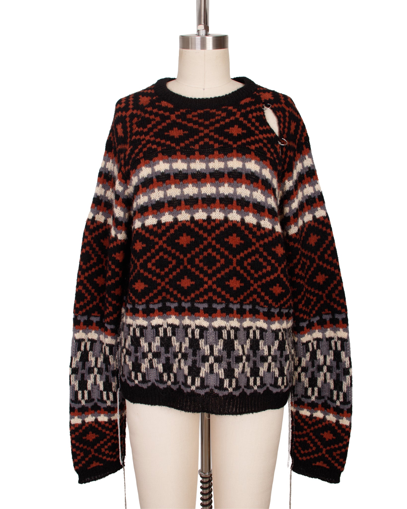 Raf Simmons Pierced Knit Sweater – Mercy Vintage