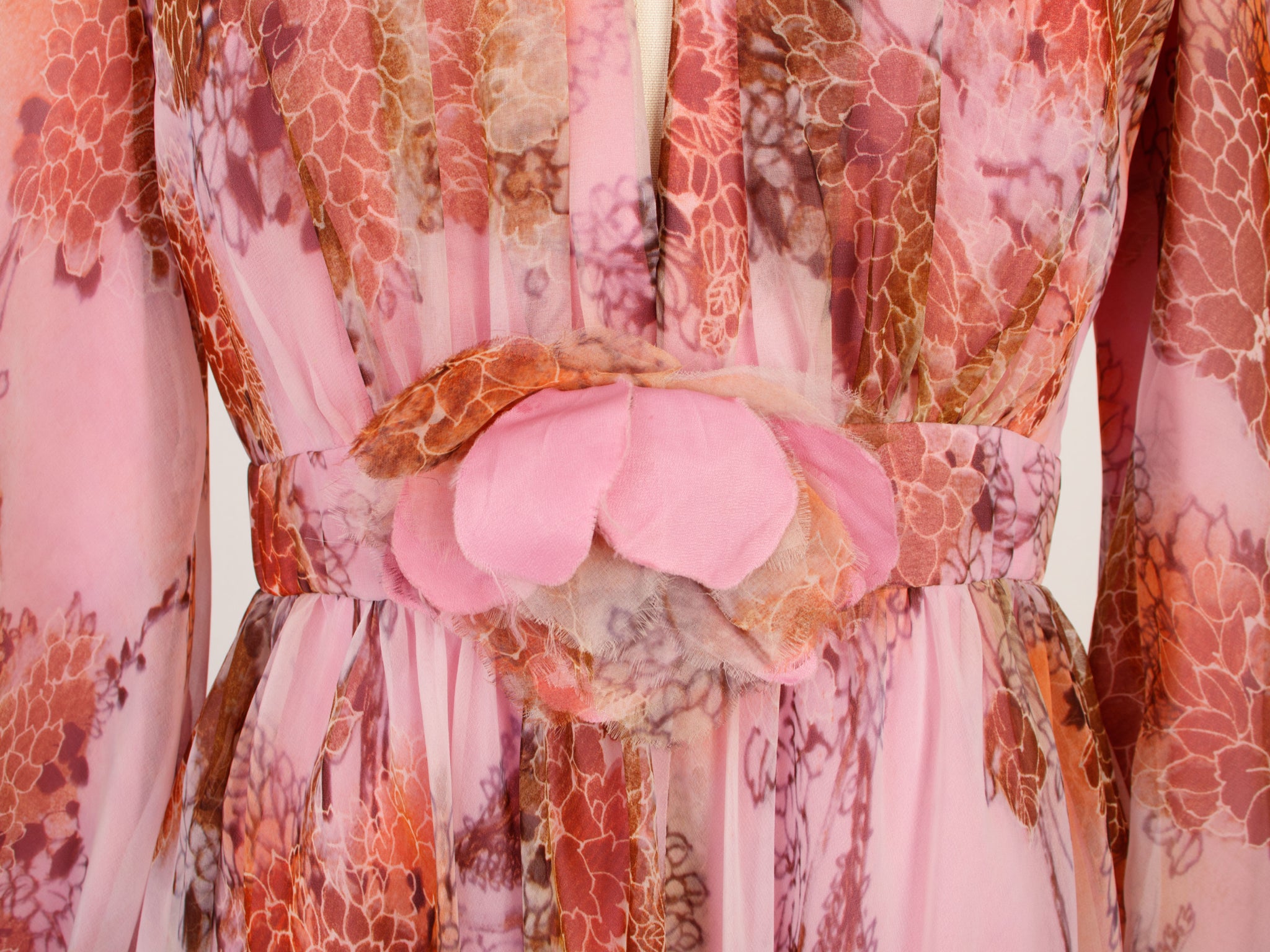Shannon Rodger for Jerry Silverman I. Magnin Floral Chiffon Gown