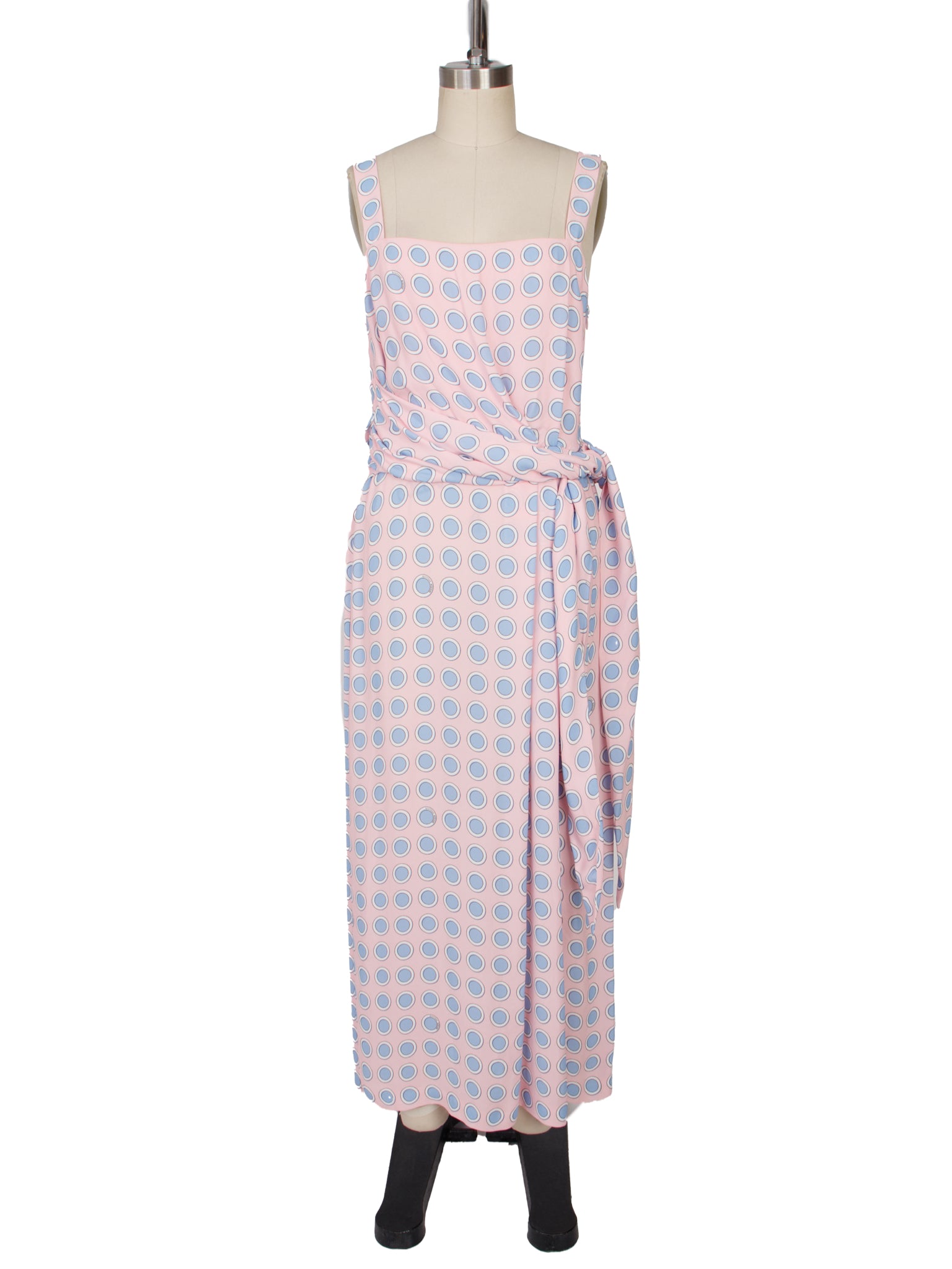 Boutique Moschino Draped Polka Dot Dress