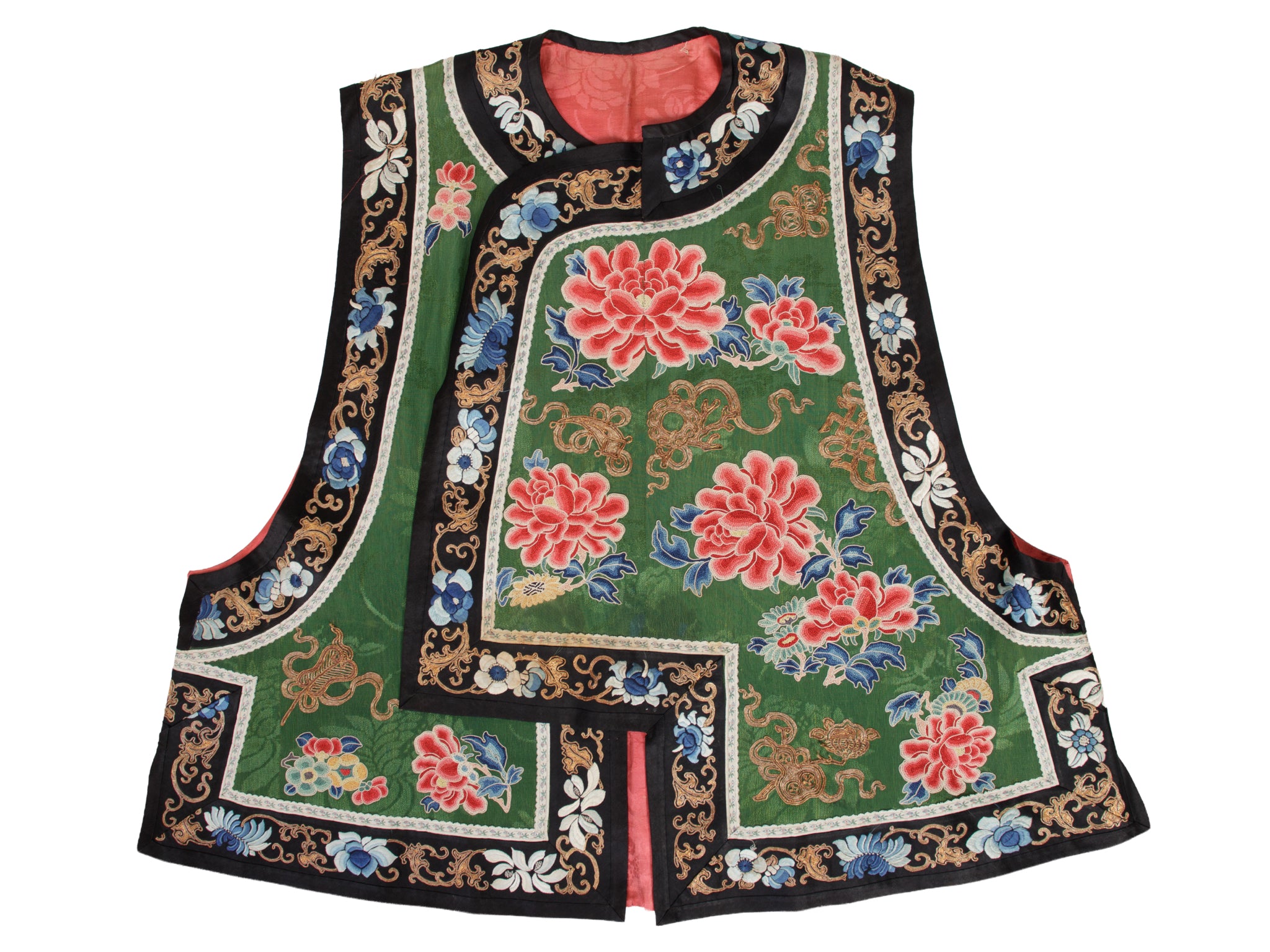 Antique Chinese Silk Embroidered Vest