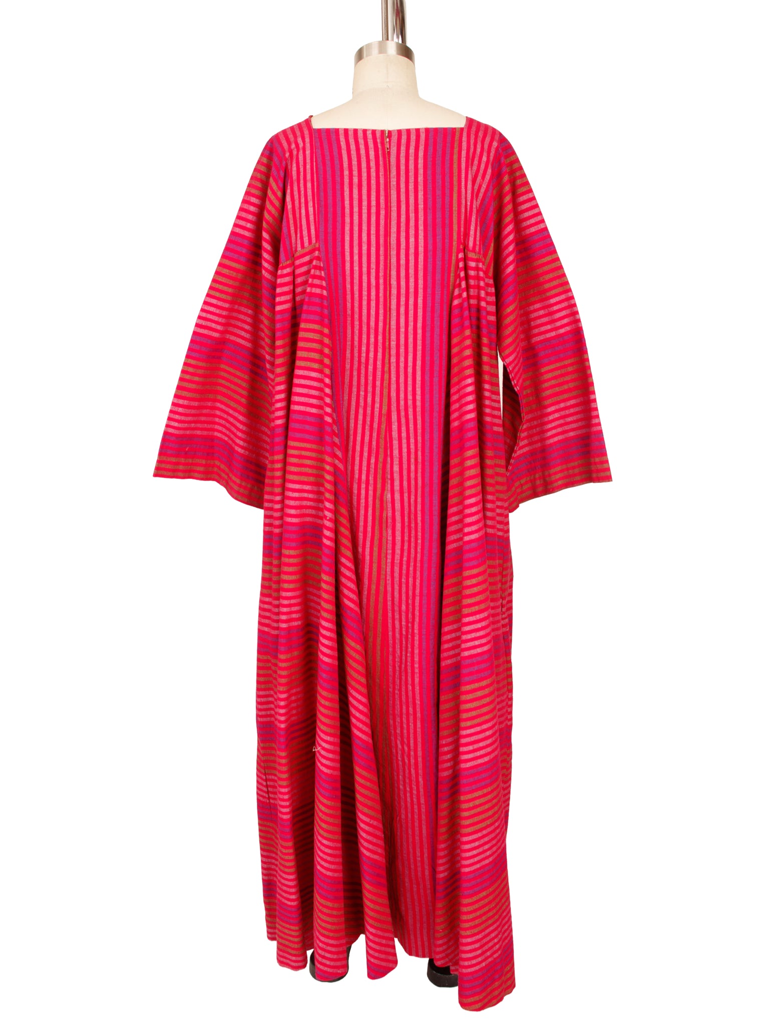 1960s Roberta Vercellino y Luis Striped Caftan