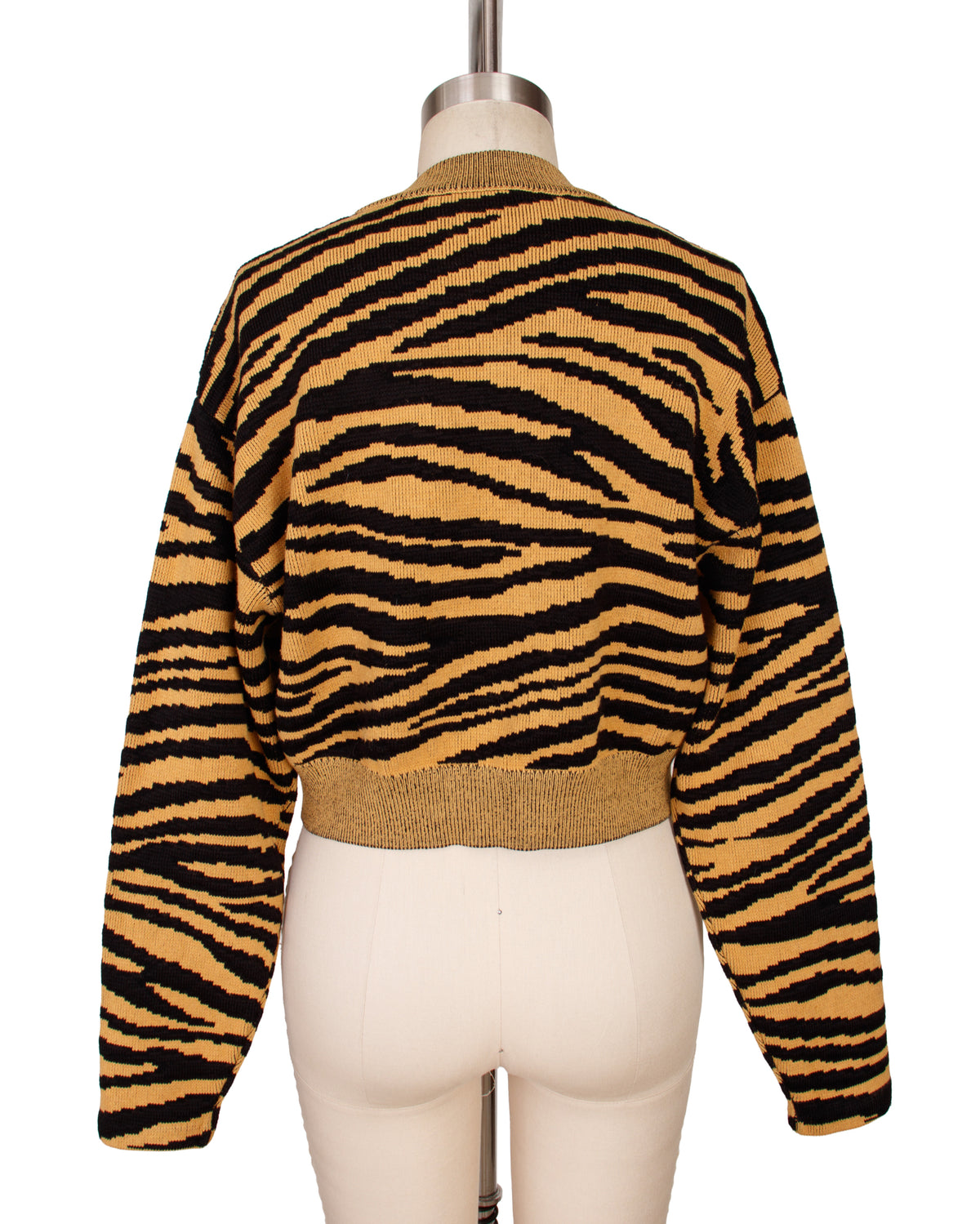 Proenza Schouler Tiger Stripe Crop Sweater