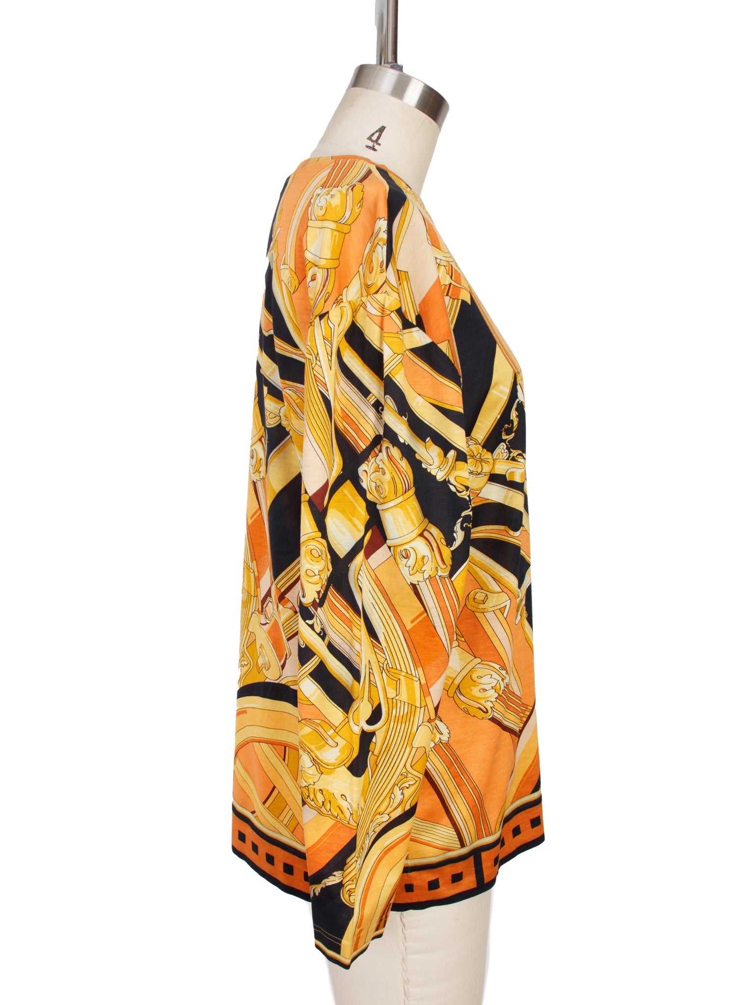 Hermes "Rhythmes" Carriage Print Top