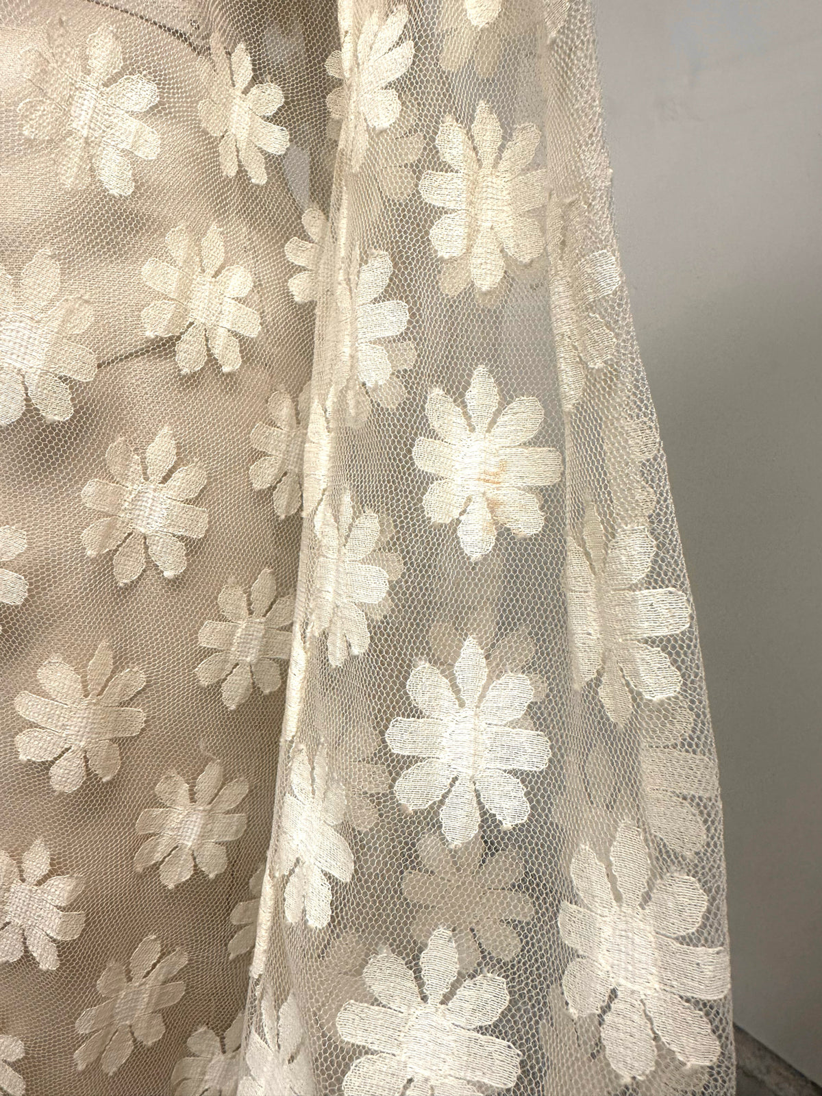 Tulle Daisy Embroidered Duster Jacket