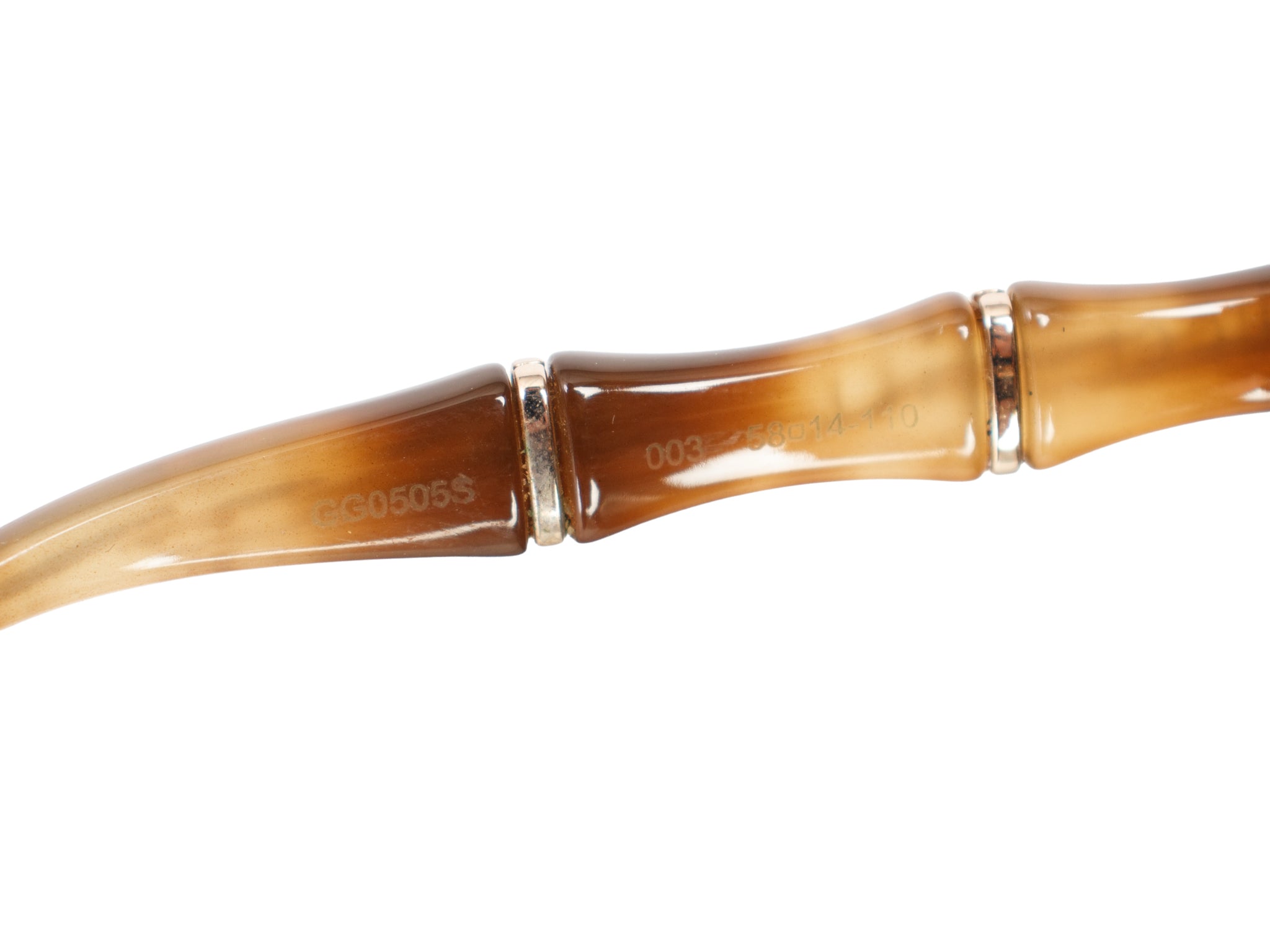 Gucci Oversize Bamboo Square Sunglasses