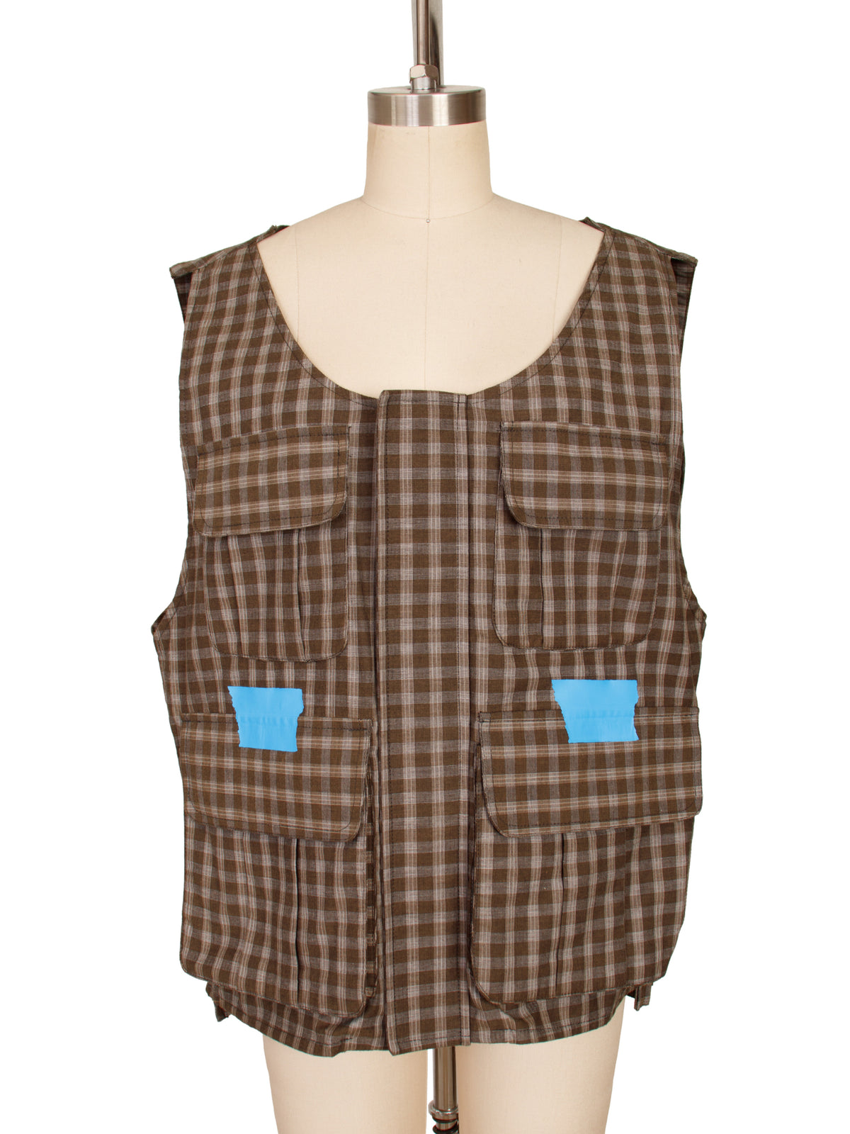 Ex Boyfriend "Taped" Check Vest