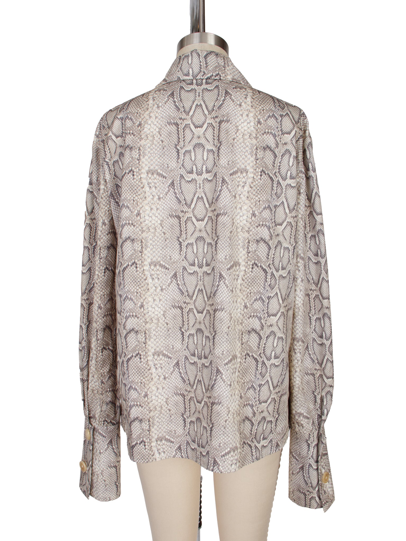 A.W.A.K.E Mode Snakeskin Print Shirt