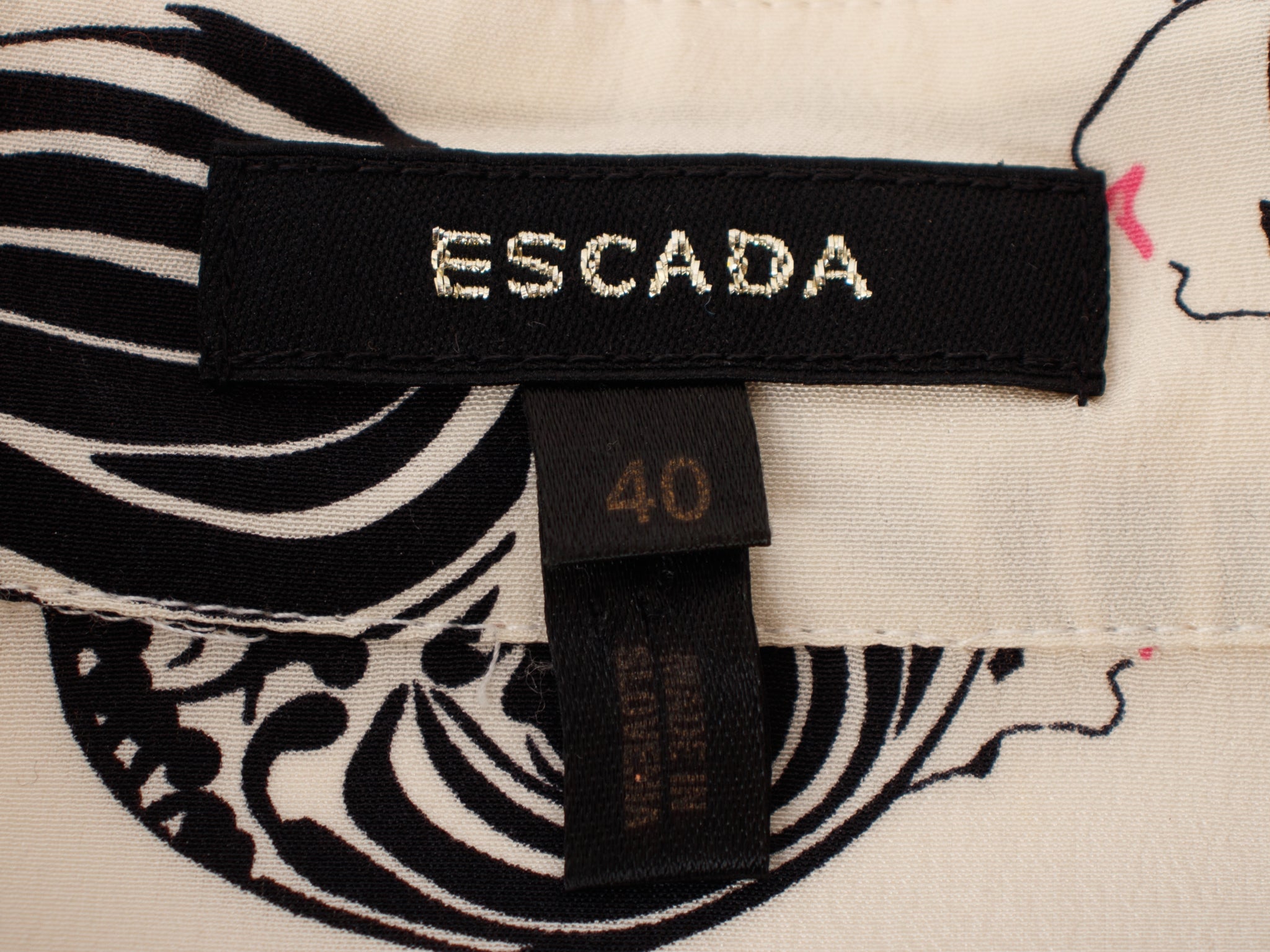 Escada Silk Faces Print Shirt