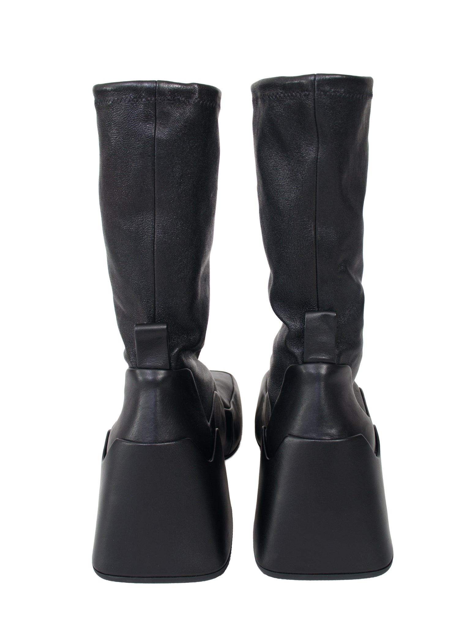 Jil Sander Sculptural Block Heel Boots